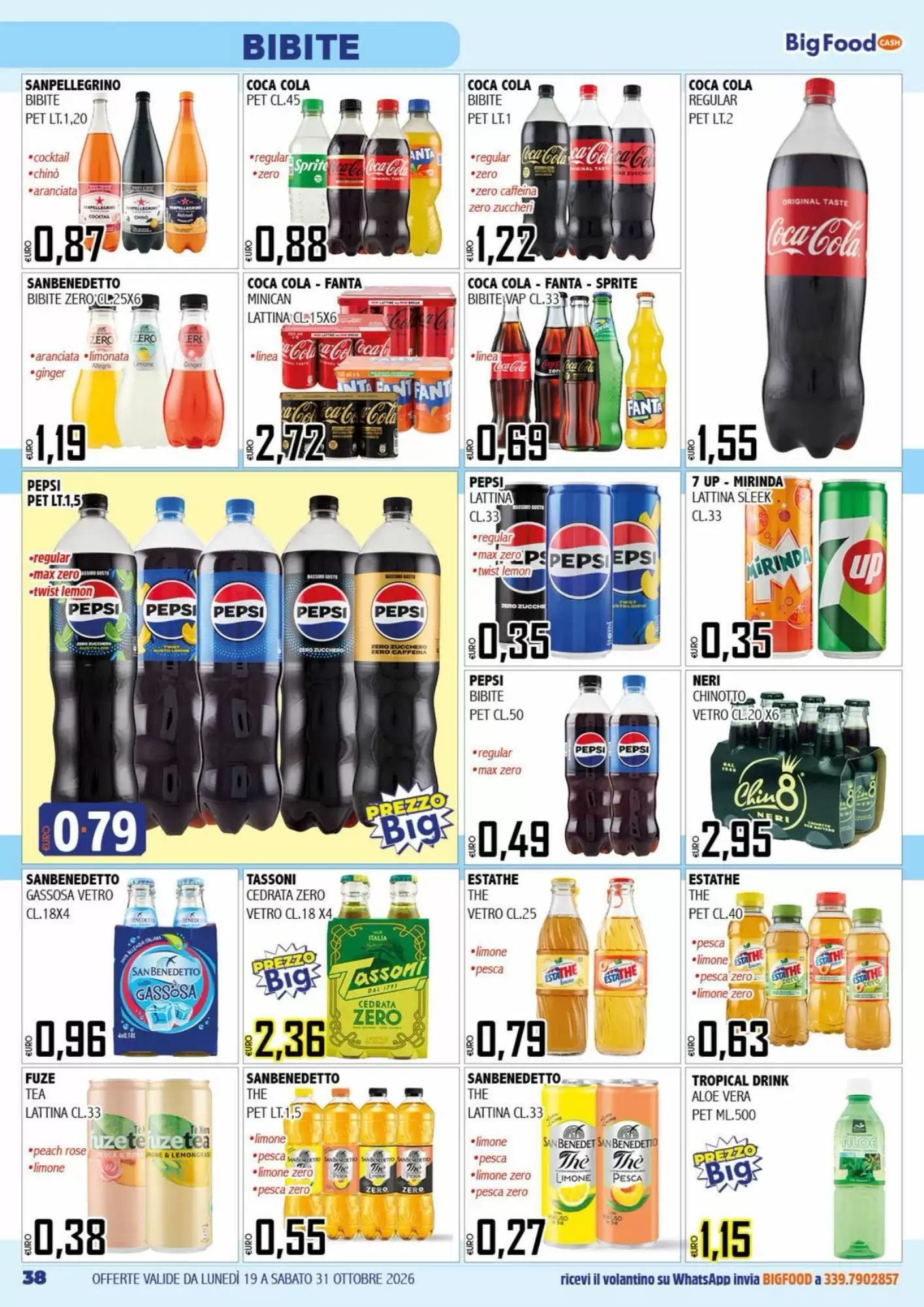 Volantino promozionale Big Food  valide dal 19/10/2026 - Pagina 38.