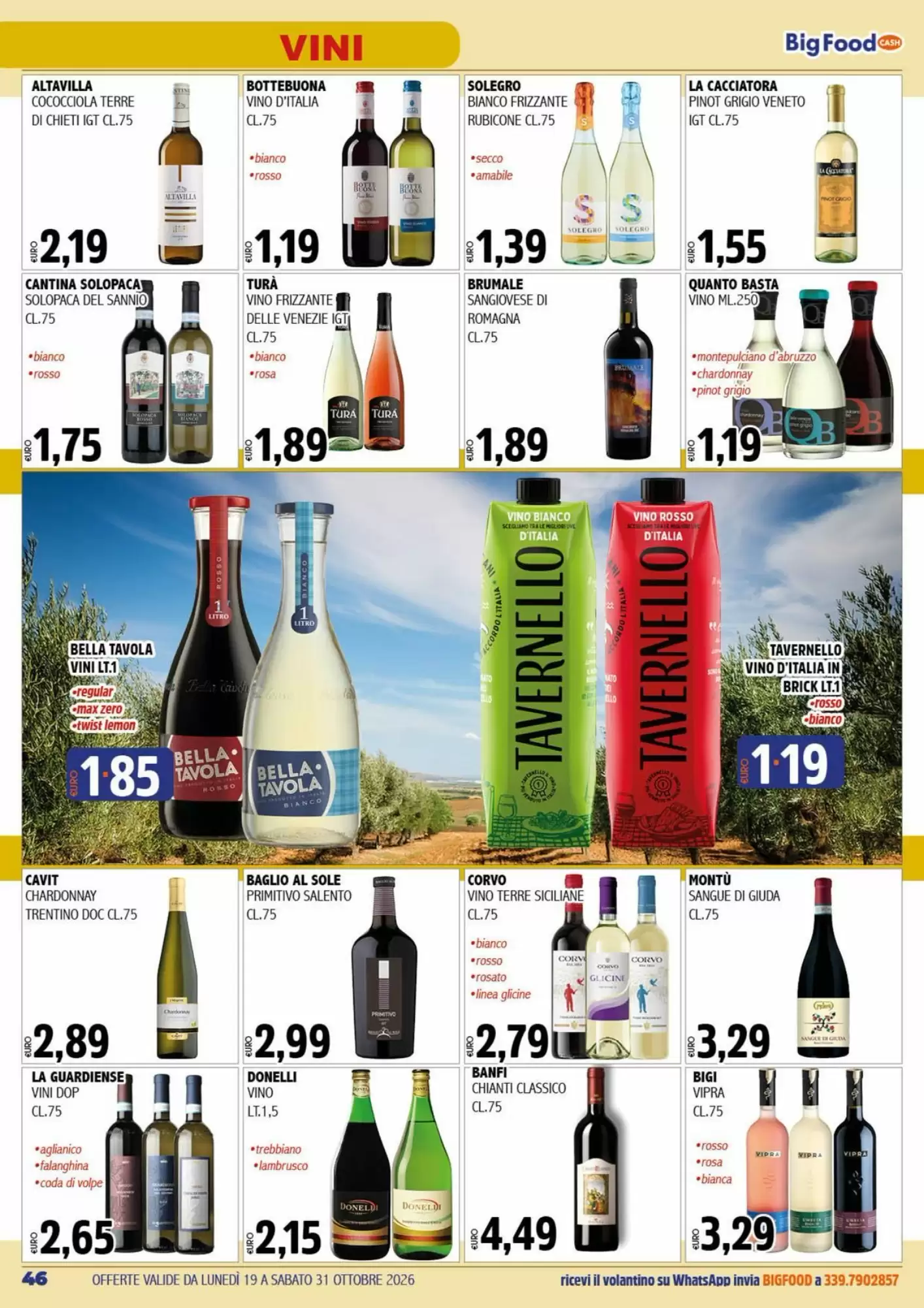 Volantino promozionale Big Food  valide dal 19/10/2026 - Pagina 46.