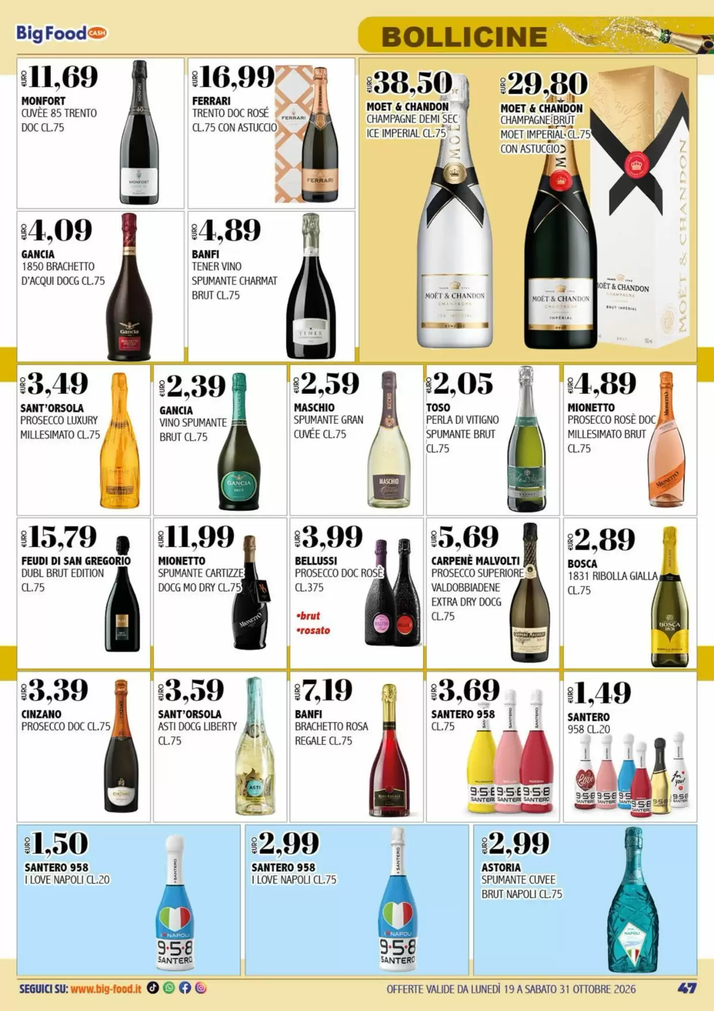 Volantino promozionale Big Food  valide dal 19/10/2026 - Pagina 47.