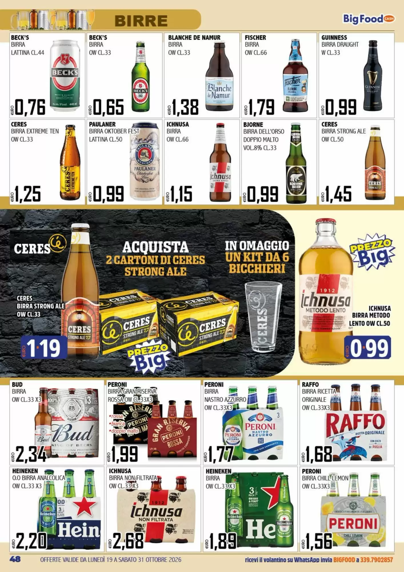 Volantino promozionale Big Food  valide dal 19/10/2026 - Pagina 48.
