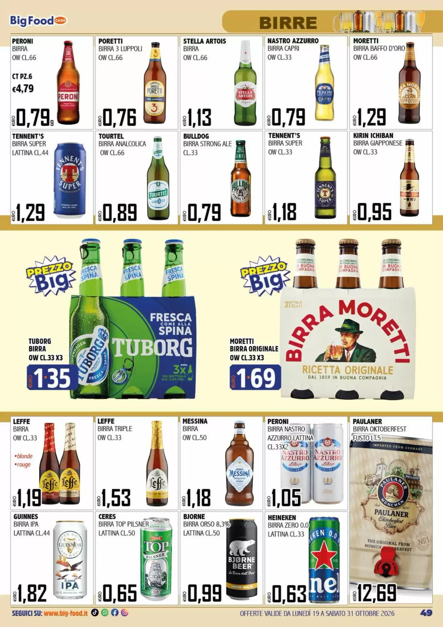 Volantino promozionale Big Food  valide dal 19/10/2026 - Pagina 49.