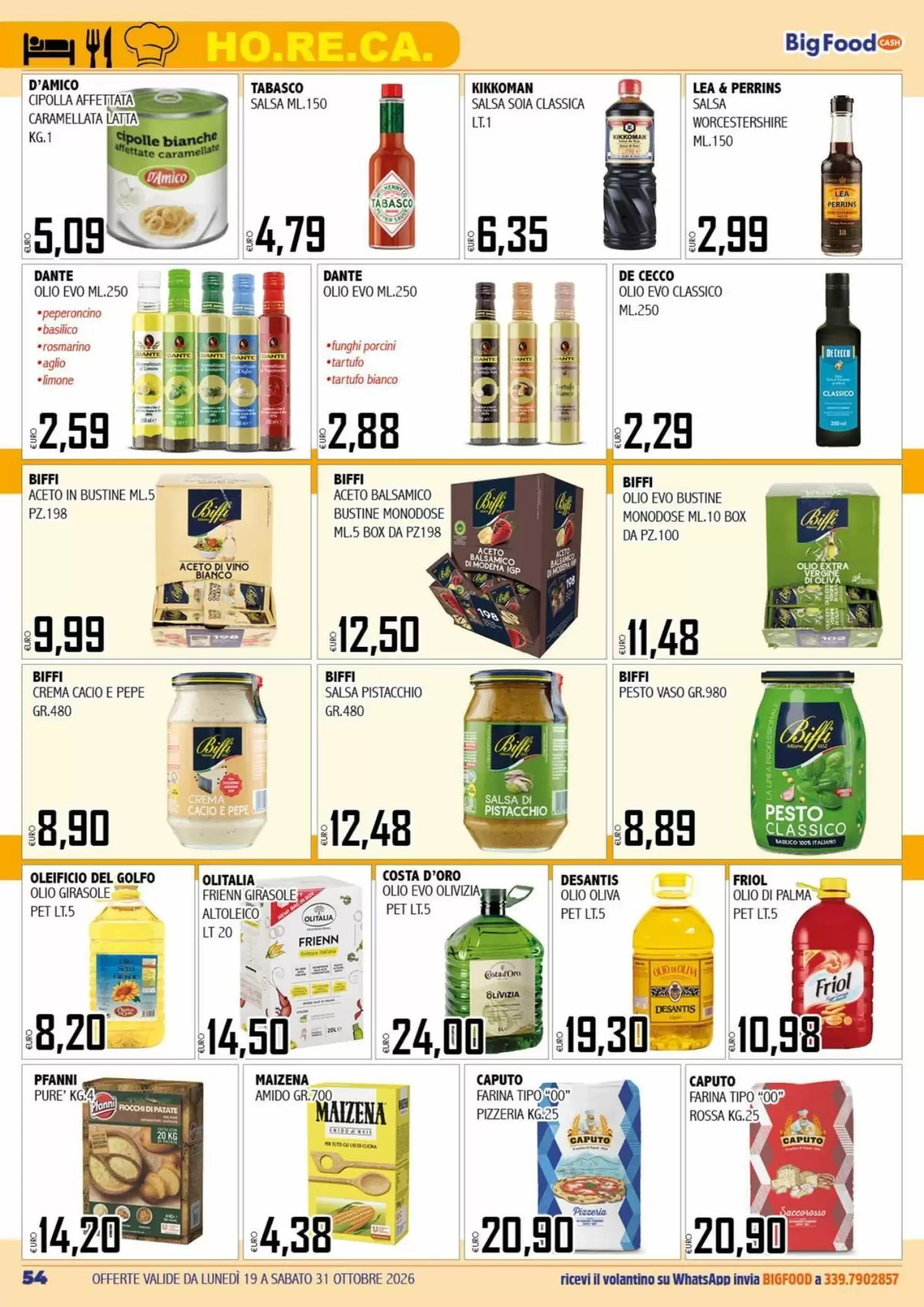 Volantino promozionale Big Food  valide dal 19/10/2026 - Pagina 54.