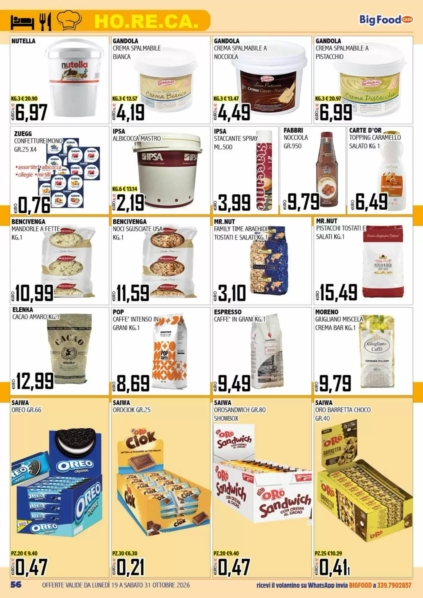 Volantino promozionale Big Food  valide dal 19/10/2026 - Pagina 56.