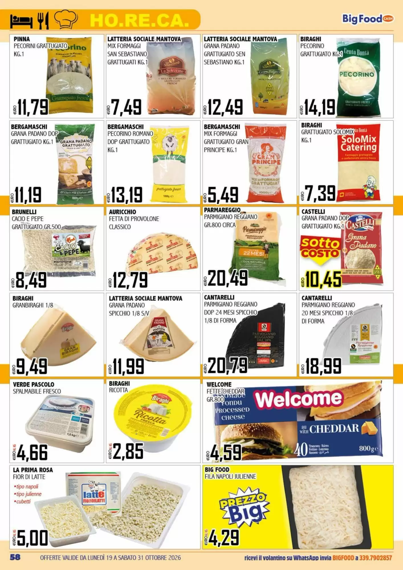 Volantino promozionale Big Food  valide dal 19/10/2026 - Pagina 58.