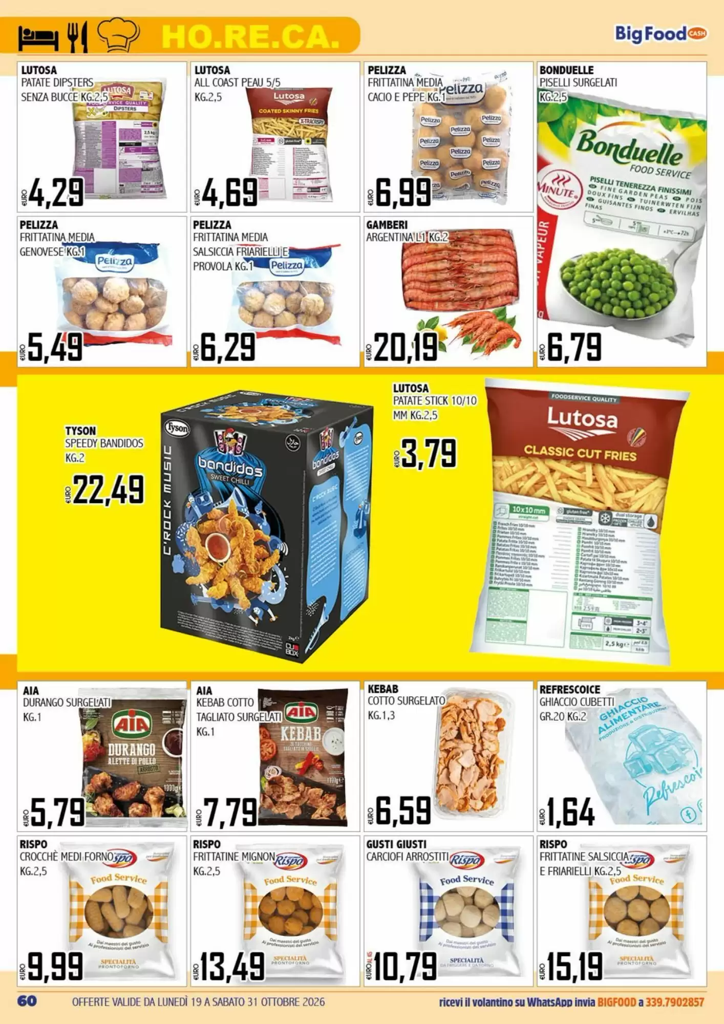 Volantino promozionale Big Food  valide dal 19/10/2026 - Pagina 60.