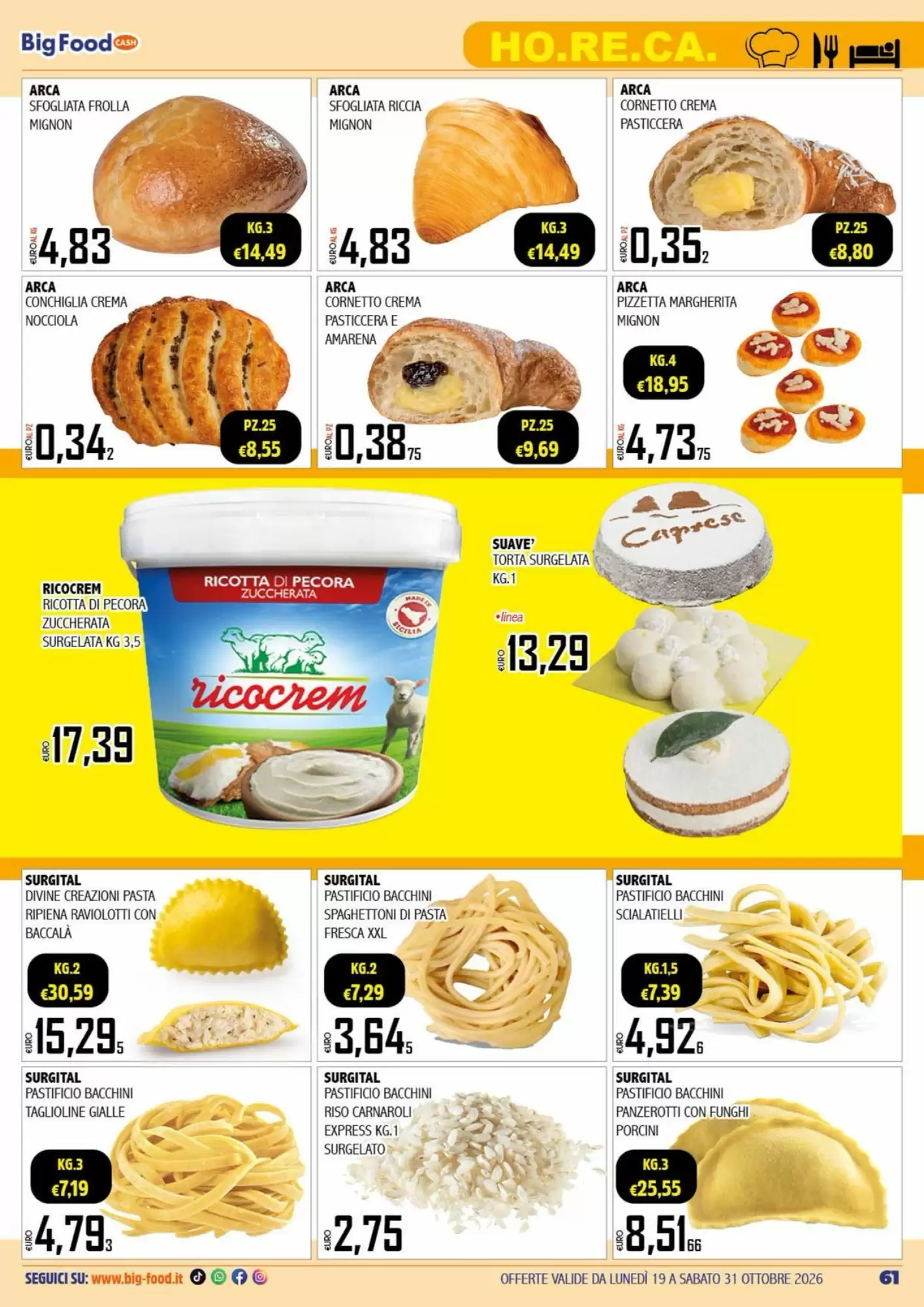 Volantino promozionale Big Food  valide dal 19/10/2026 - Pagina 61.