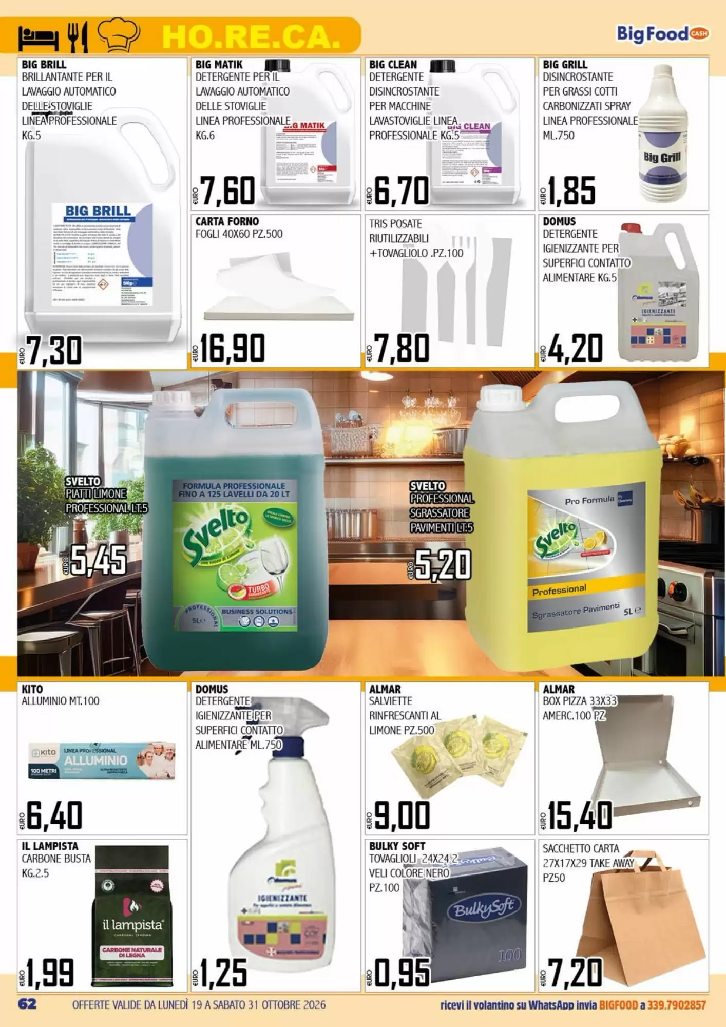 Volantino promozionale Big Food  valide dal 19/10/2026 - Pagina 62.