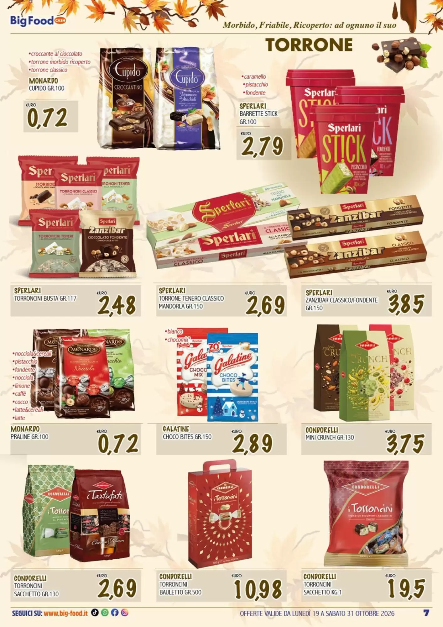 Volantino promozionale Big Food  valide dal 19/10/2026 - Pagina 7.