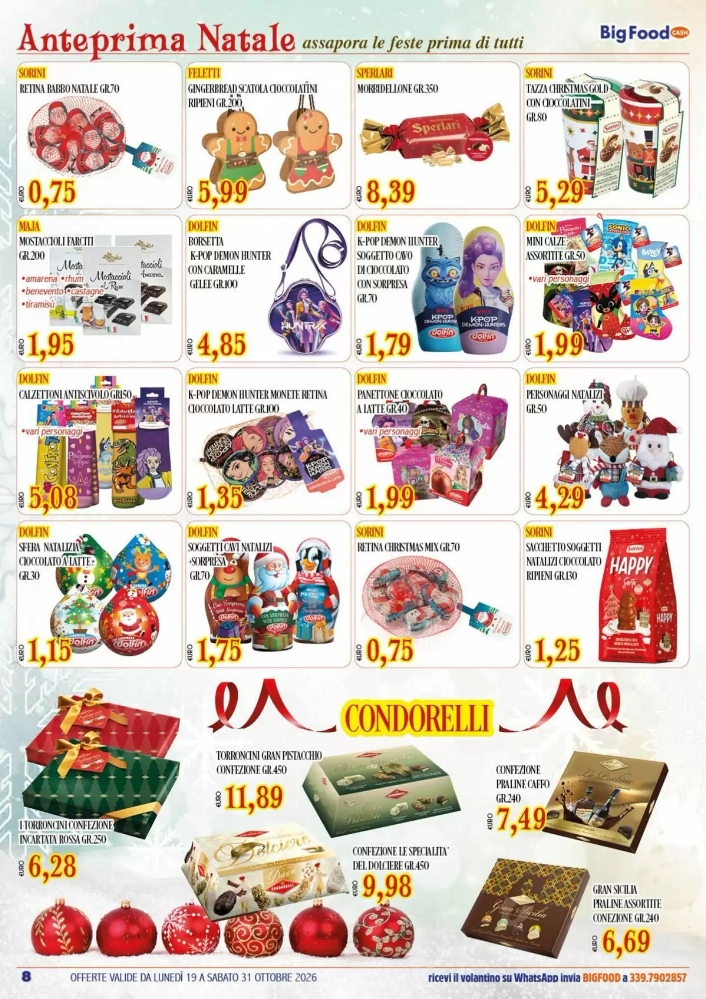 Volantino promozionale Big Food  valide dal 19/10/2026 - Pagina 8.