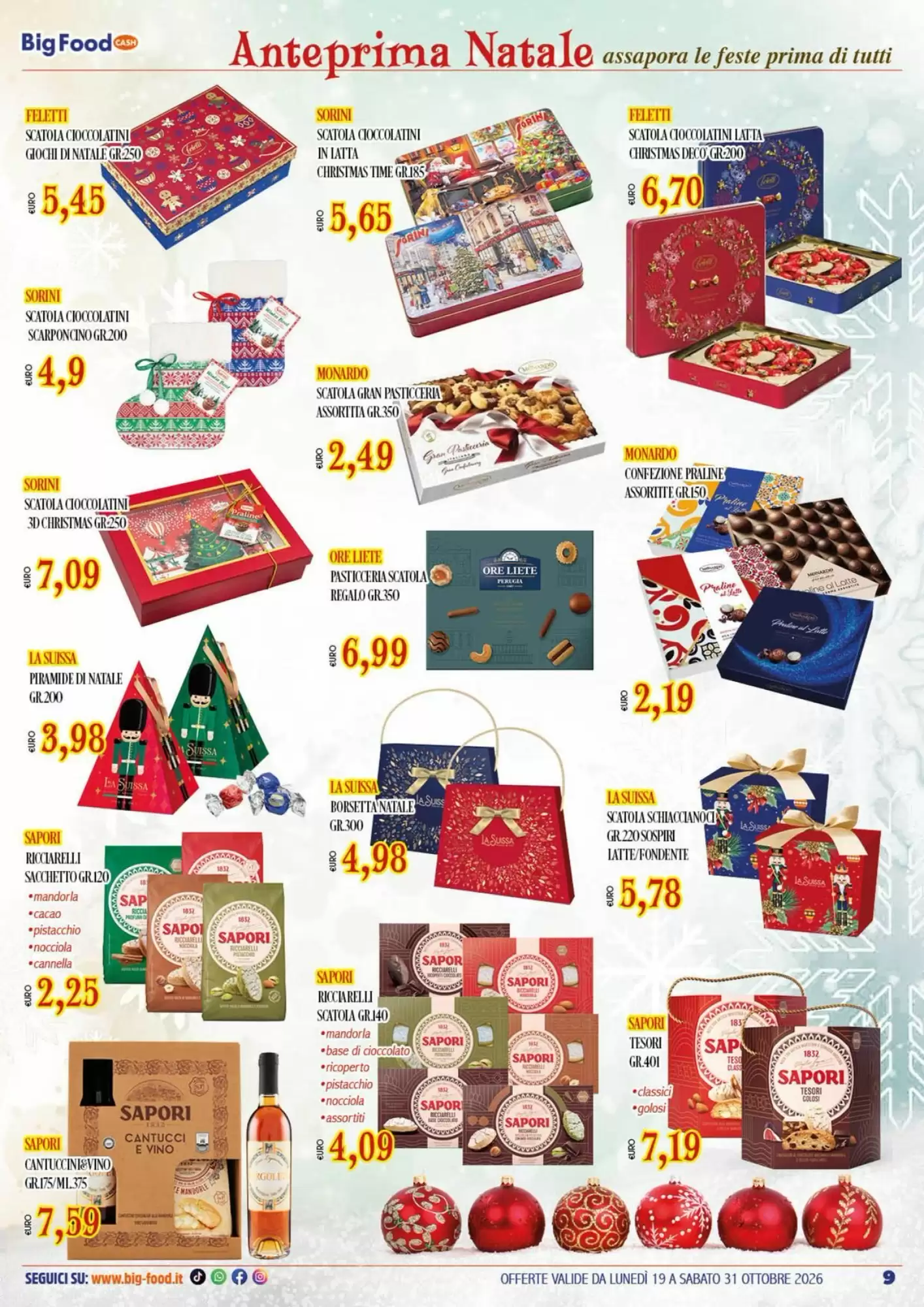 Volantino promozionale Big Food  valide dal 19/10/2026 - Pagina 9.