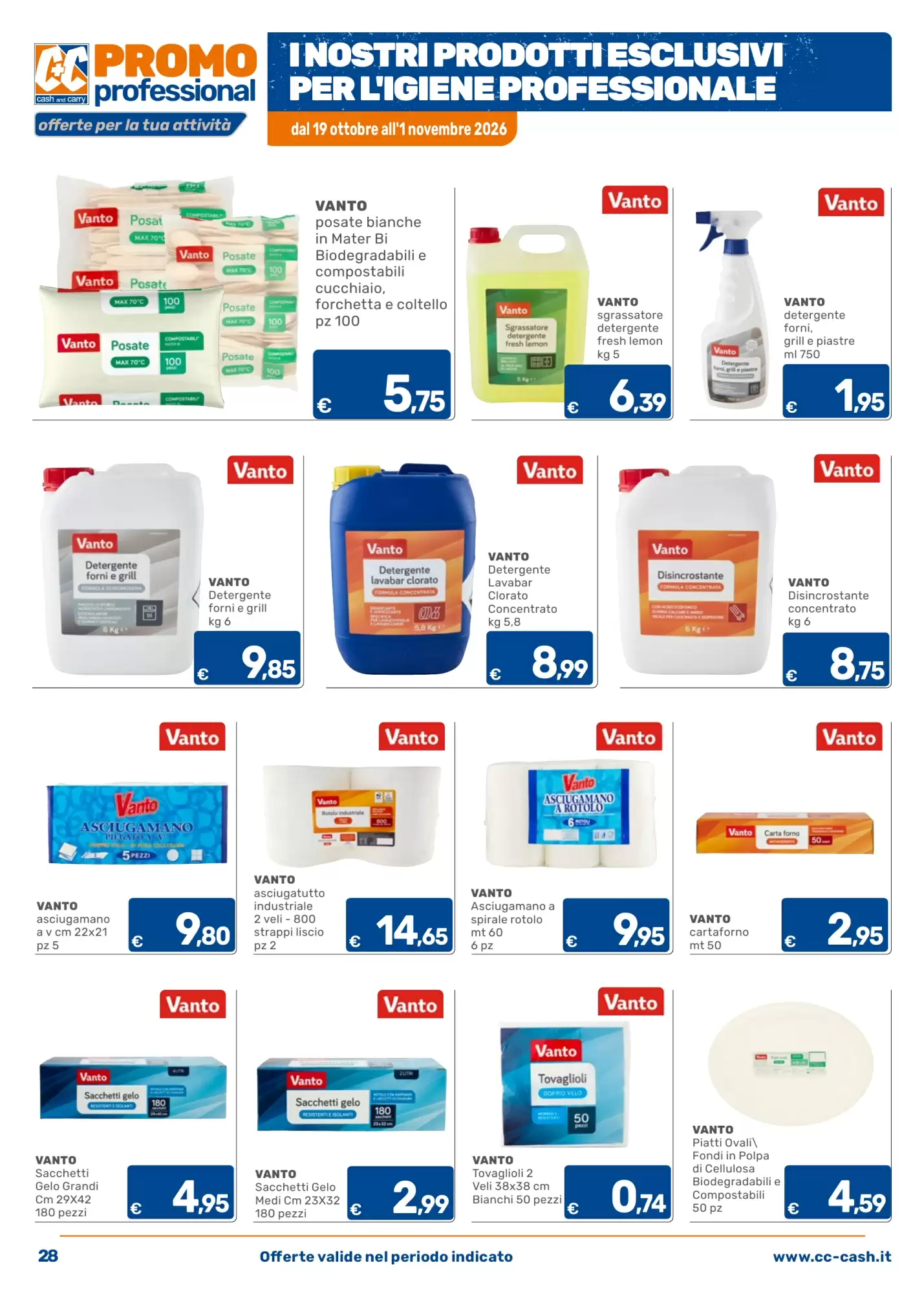 Volantino promozionale C+C Cash and Carry  valide dal 19/10/2026 - Pagina 28.
