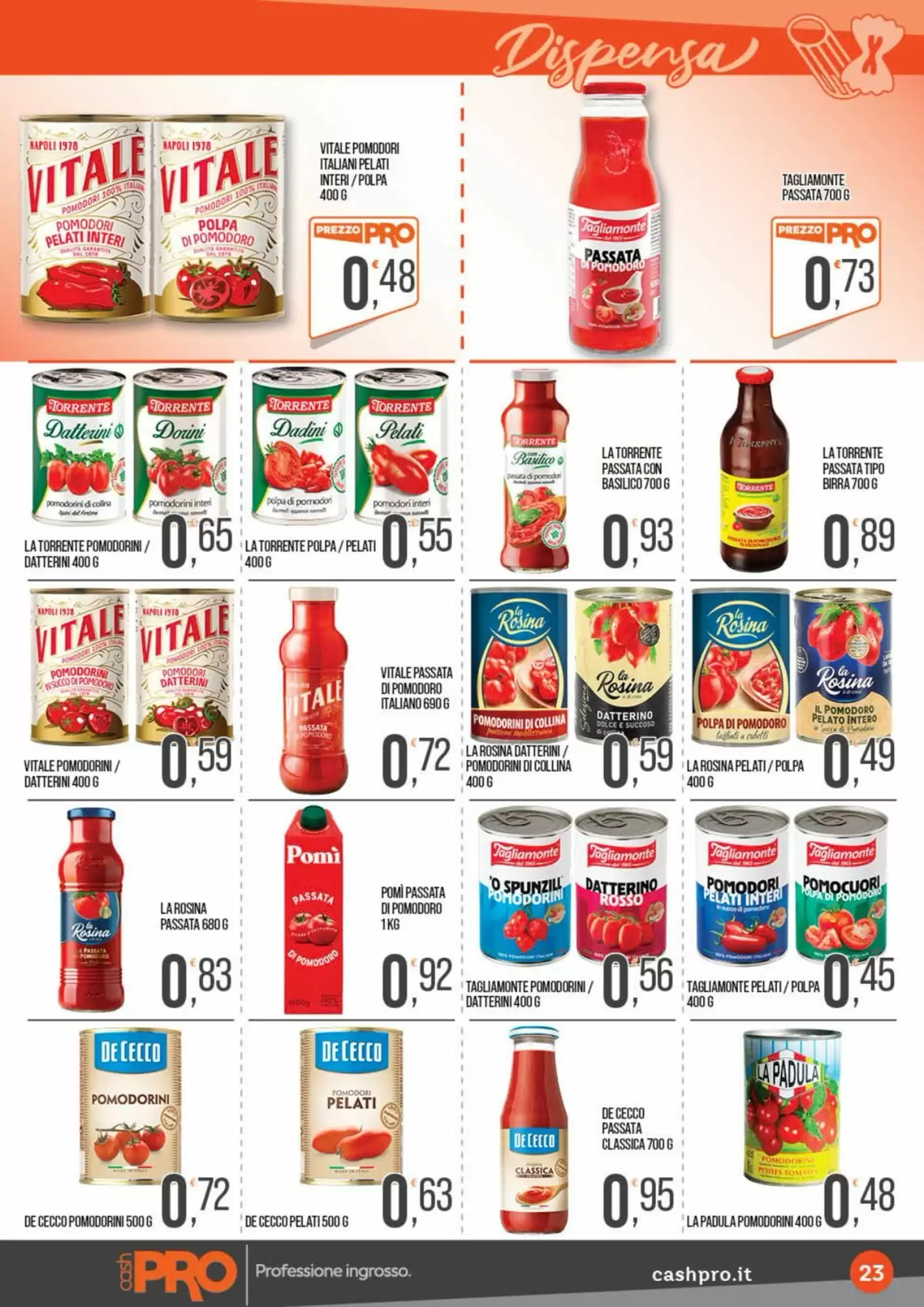 Volantino promozionale Cash pro  valide dal 19/10/2026 - Pagina 23.