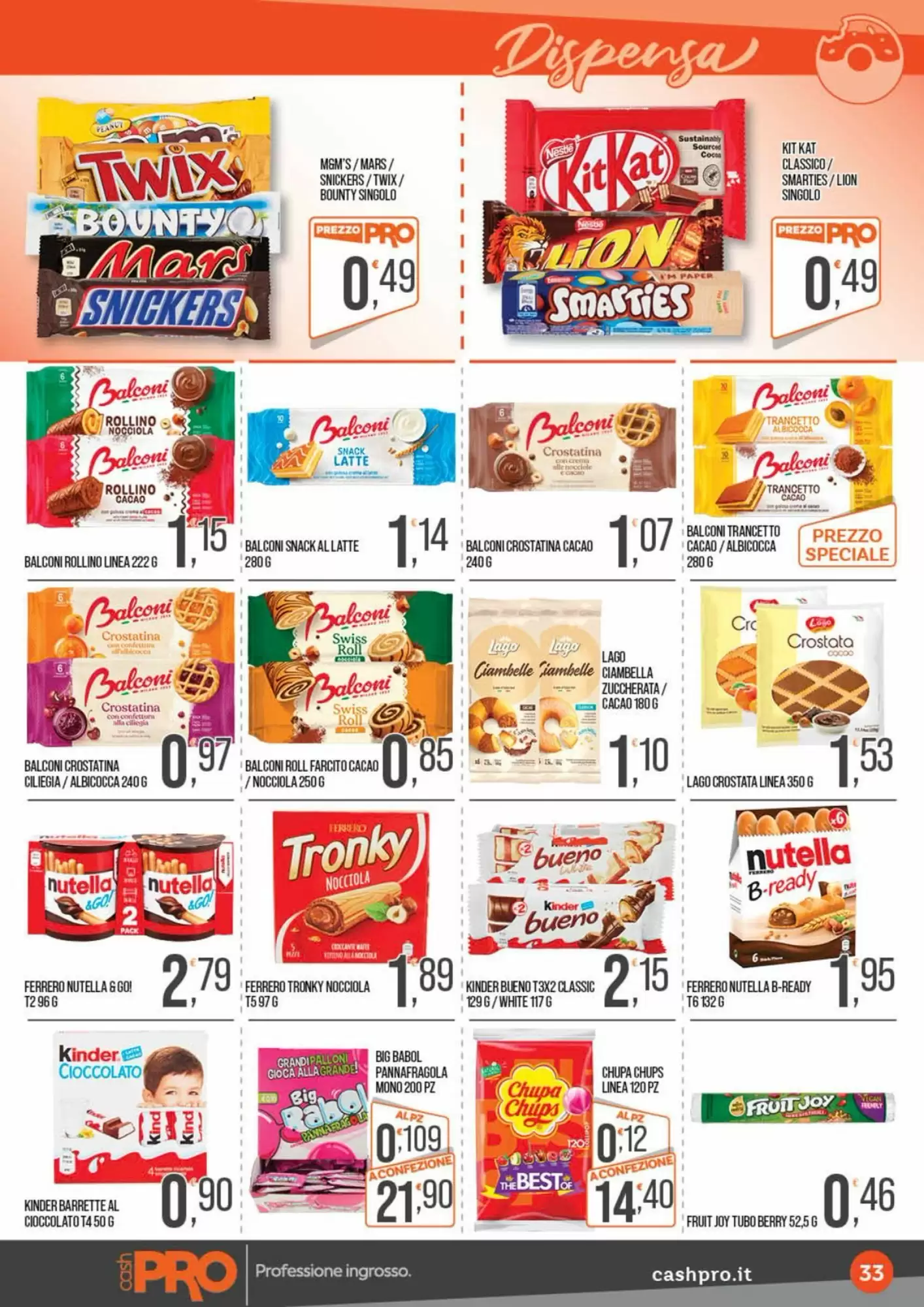 Volantino promozionale Cash pro  valide dal 19/10/2026 - Pagina 33.