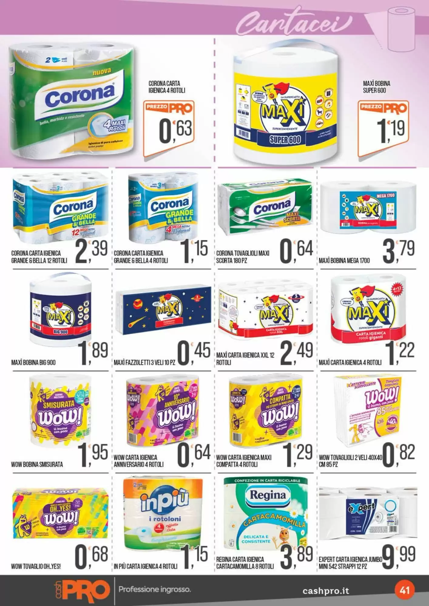 Volantino promozionale Cash pro  valide dal 19/10/2026 - Pagina 41.