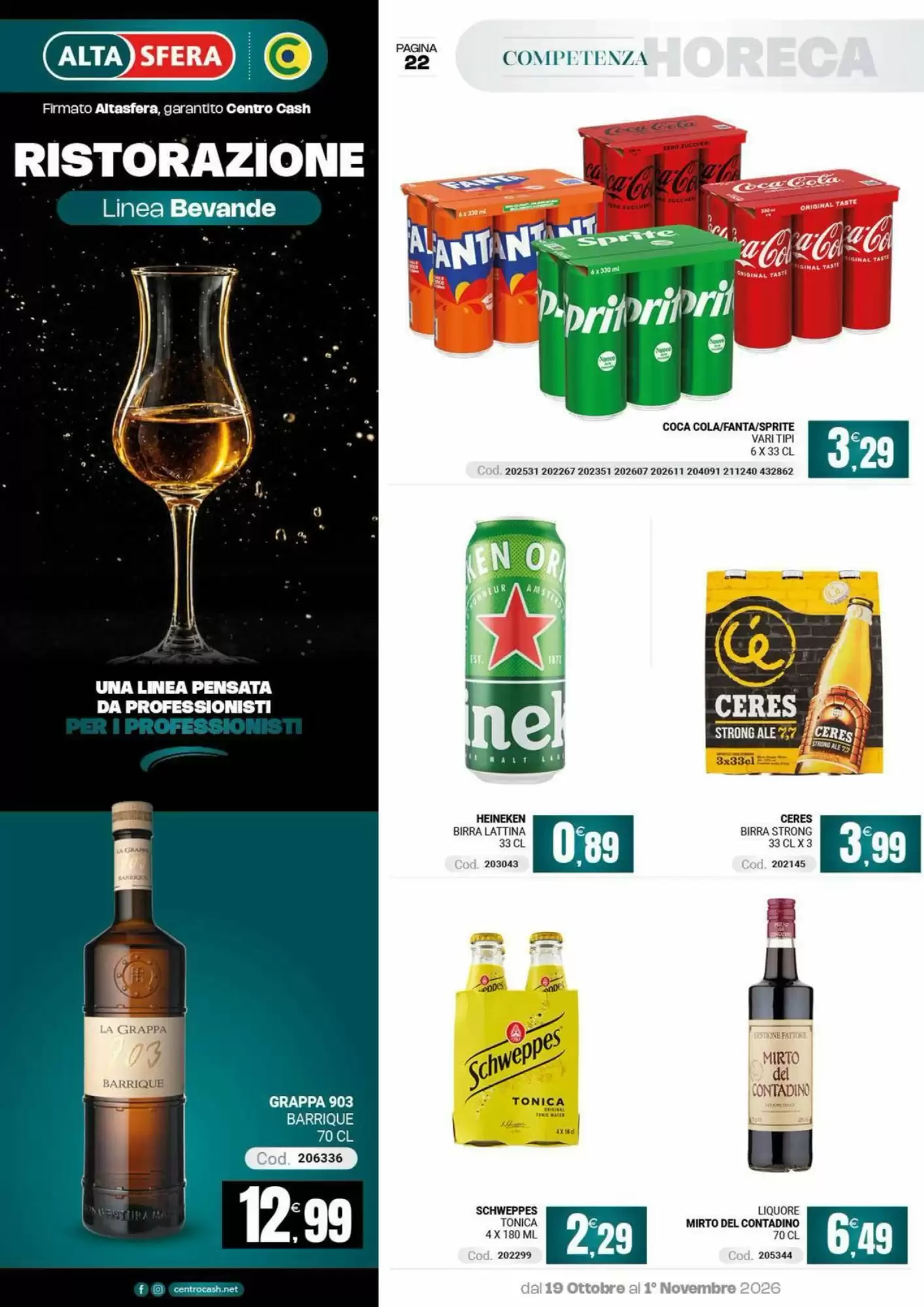 Volantino promozionale Centro Cash  valide dal 19/10/2026 - Pagina 22.