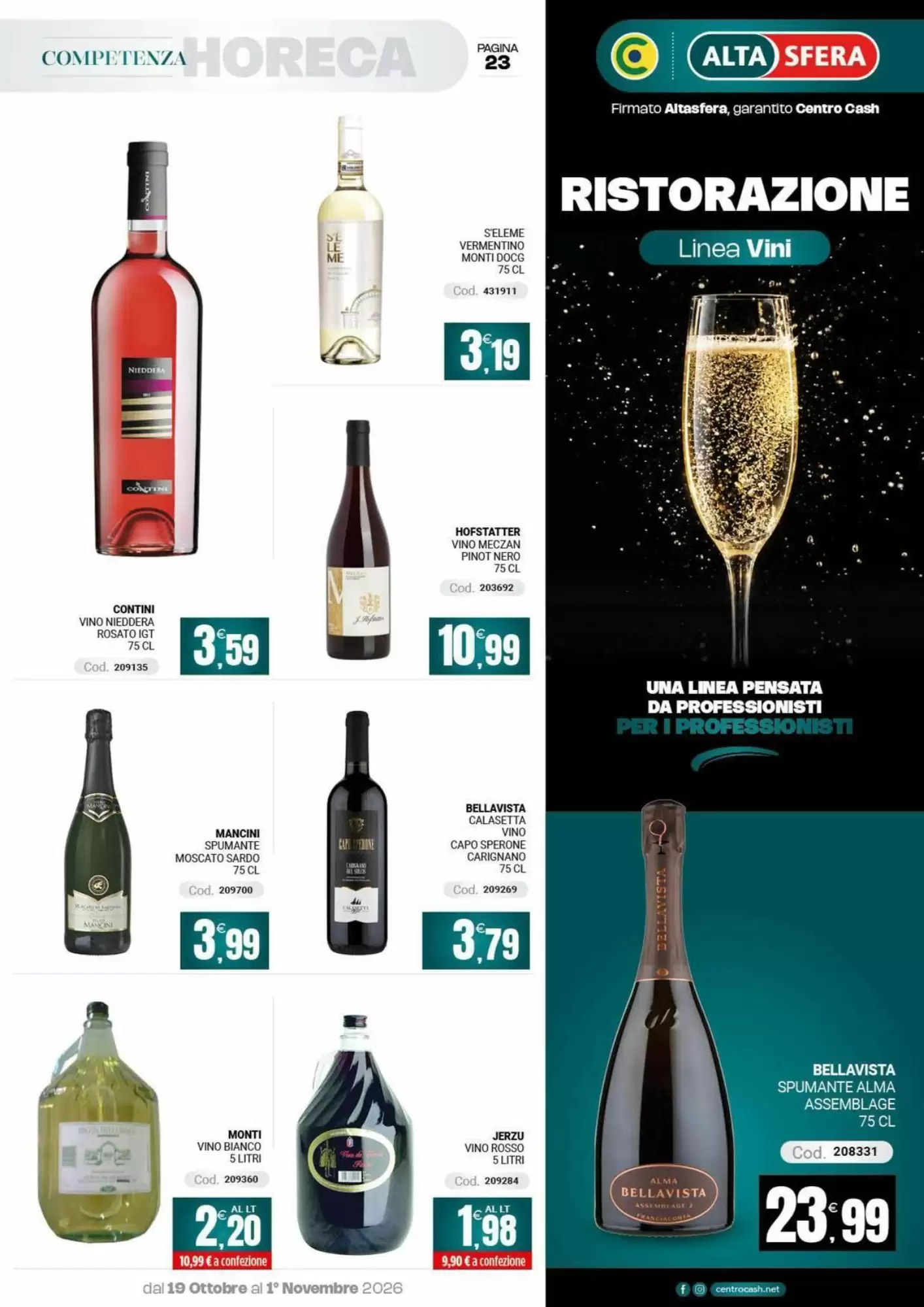 Volantino promozionale Centro Cash  valide dal 19/10/2026 - Pagina 23.