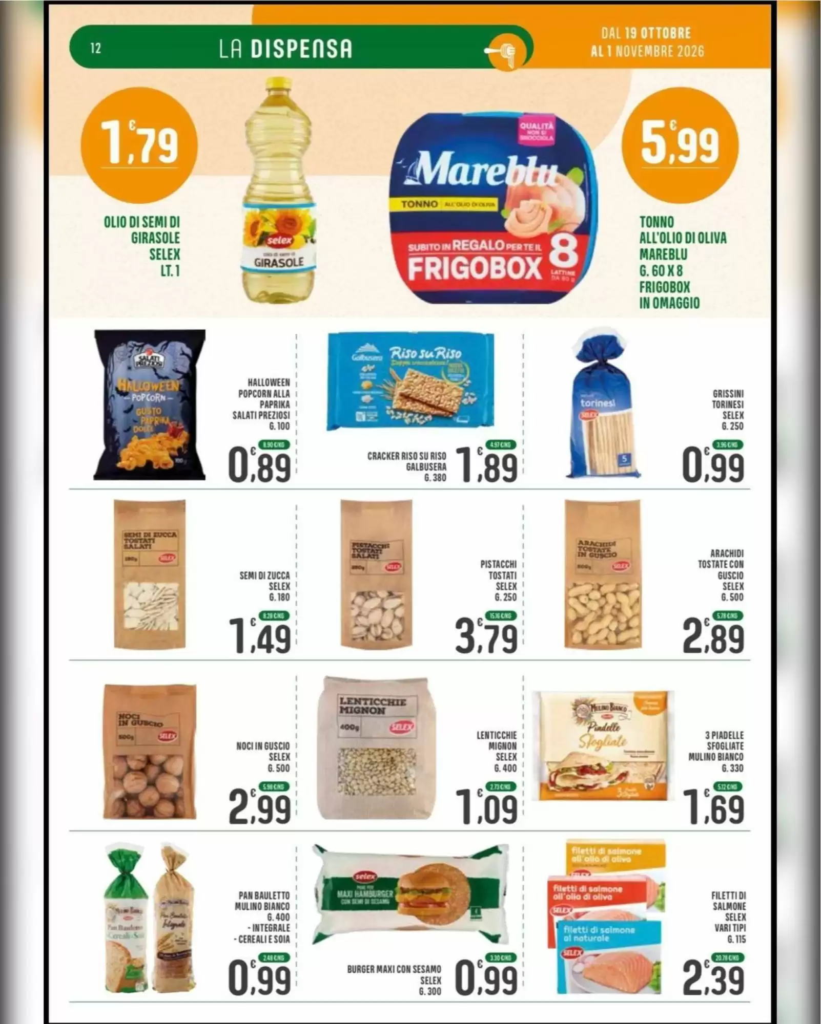 Volantino promozionale La Mimosa Supermercati  valide dal 19/10/2026 - Pagina 12.