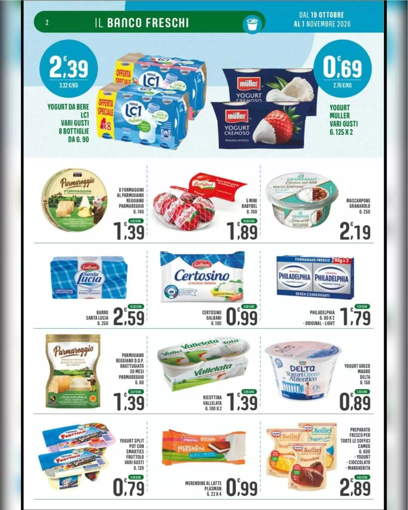 Volantino promozionale La Mimosa Supermercati  valide dal 19/10/2026 - Pagina 2.