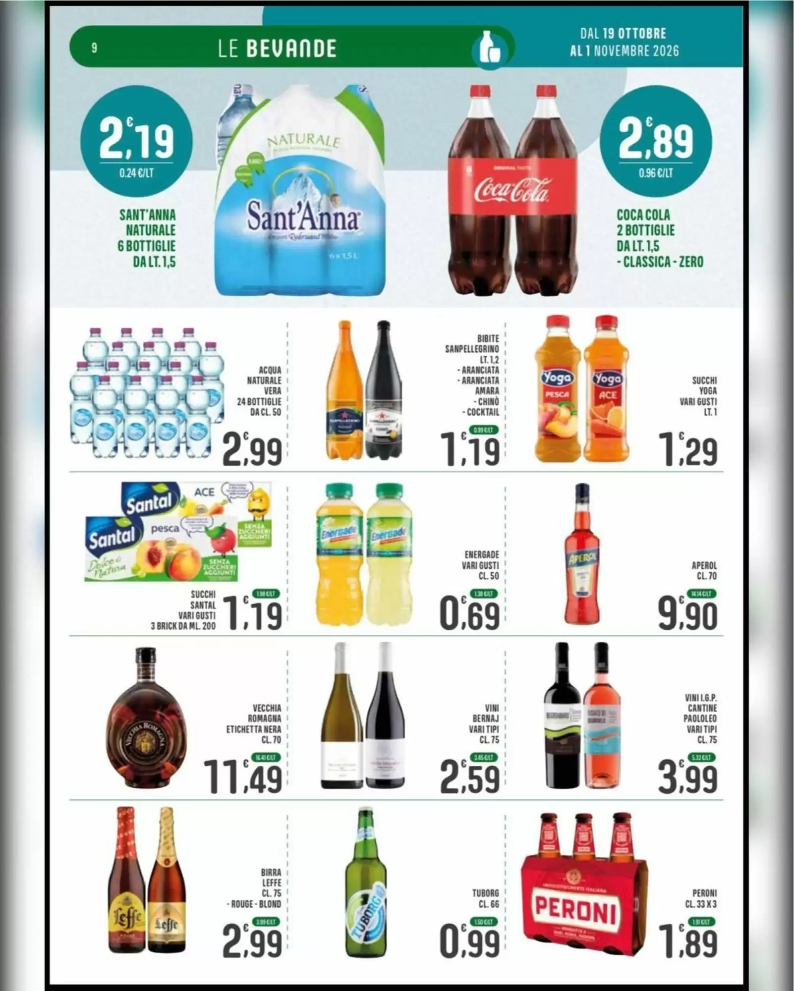 Volantino promozionale La Mimosa Supermercati  valide dal 19/10/2026 - Pagina 9.