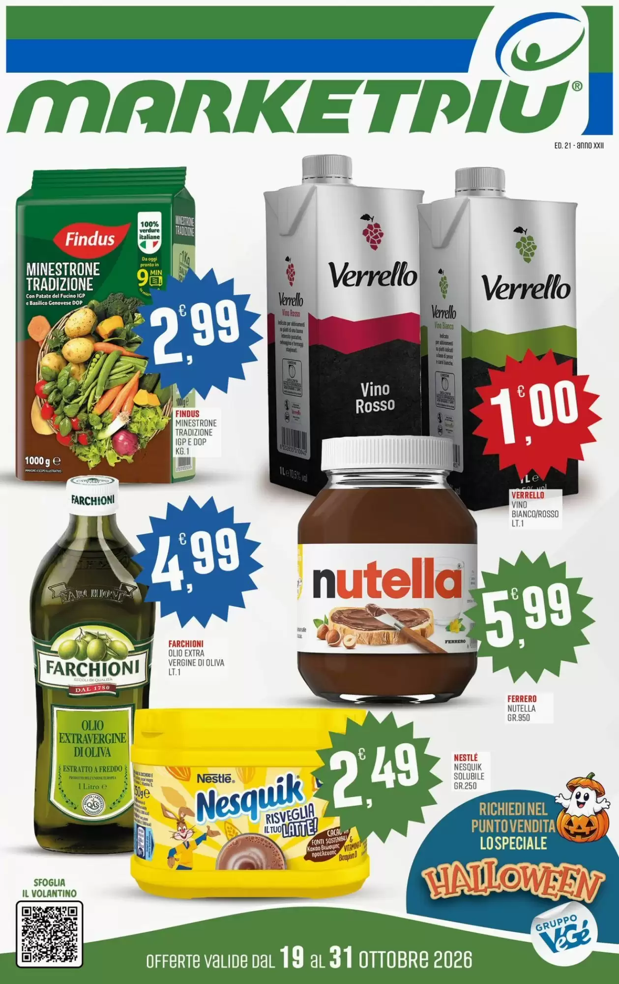 Volantino promozionale Marketpiù valide dal 19/10/2026 - Pagina 1.
