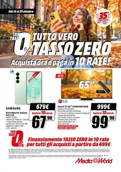 Volantino promozionale MediaWorld  valide dal 19/10/2026