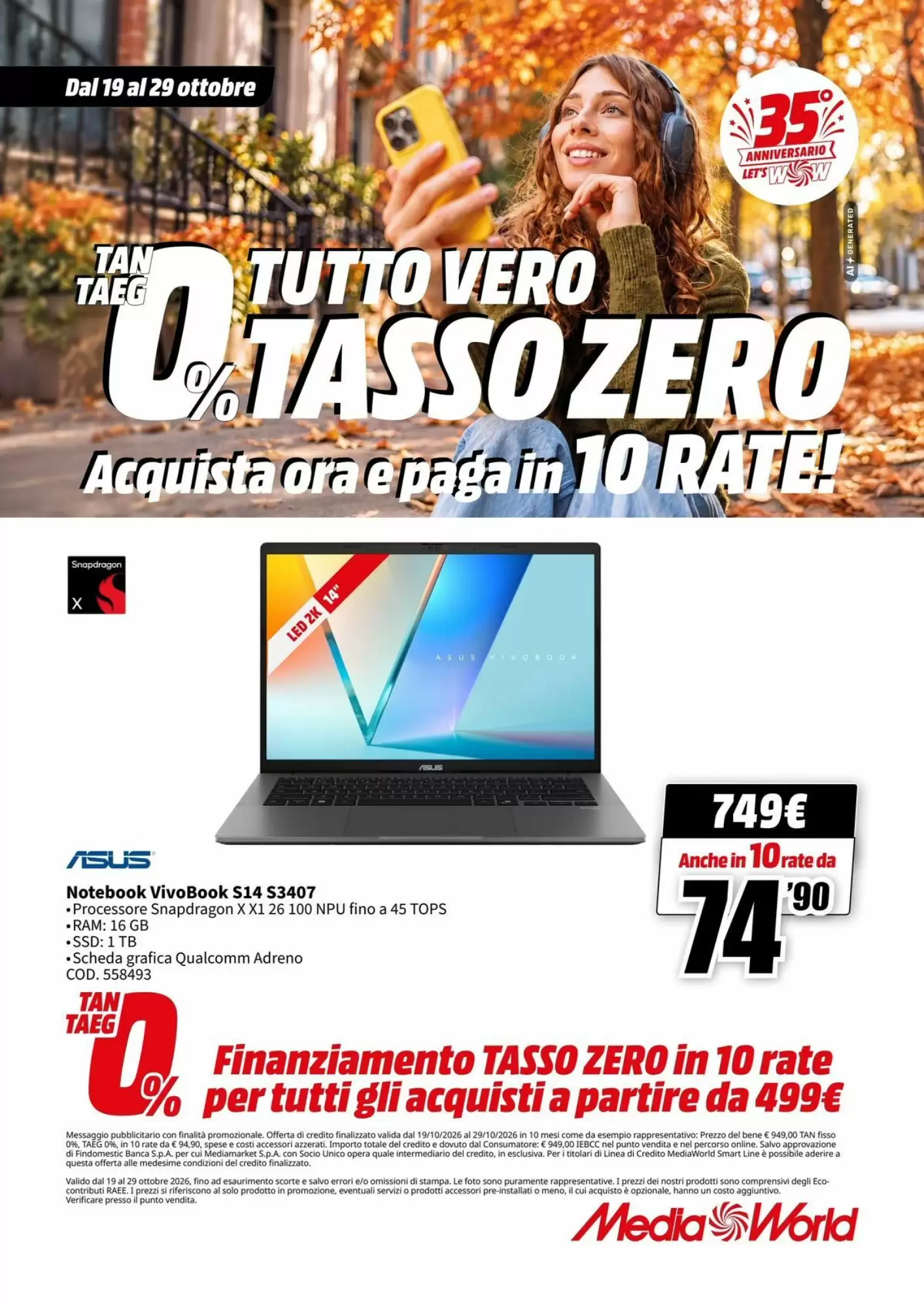 Volantino promozionale MediaWorld  valide dal 19/10/2026 - Pagina 22.