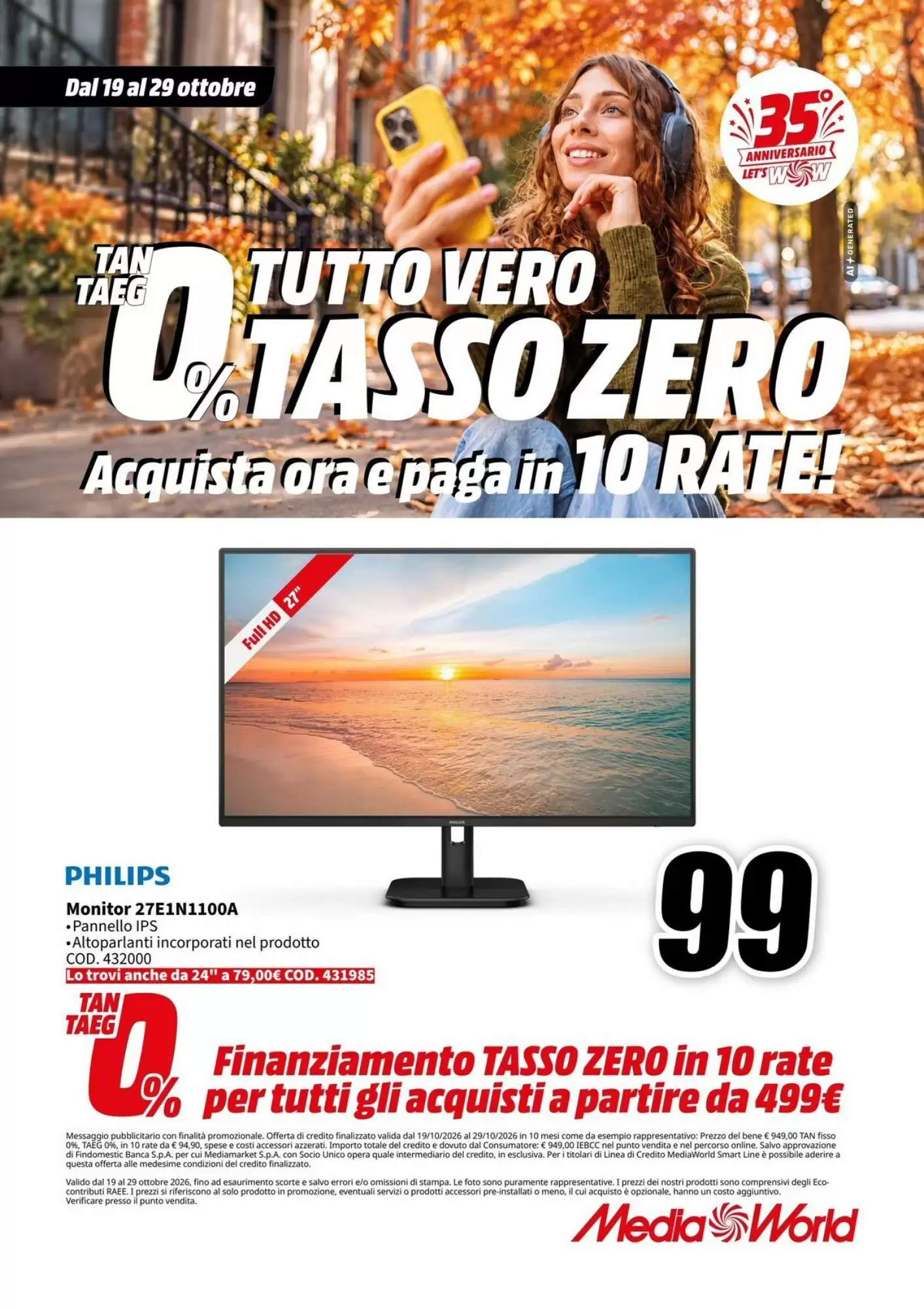 Volantino promozionale MediaWorld  valide dal 19/10/2026 - Pagina 31.