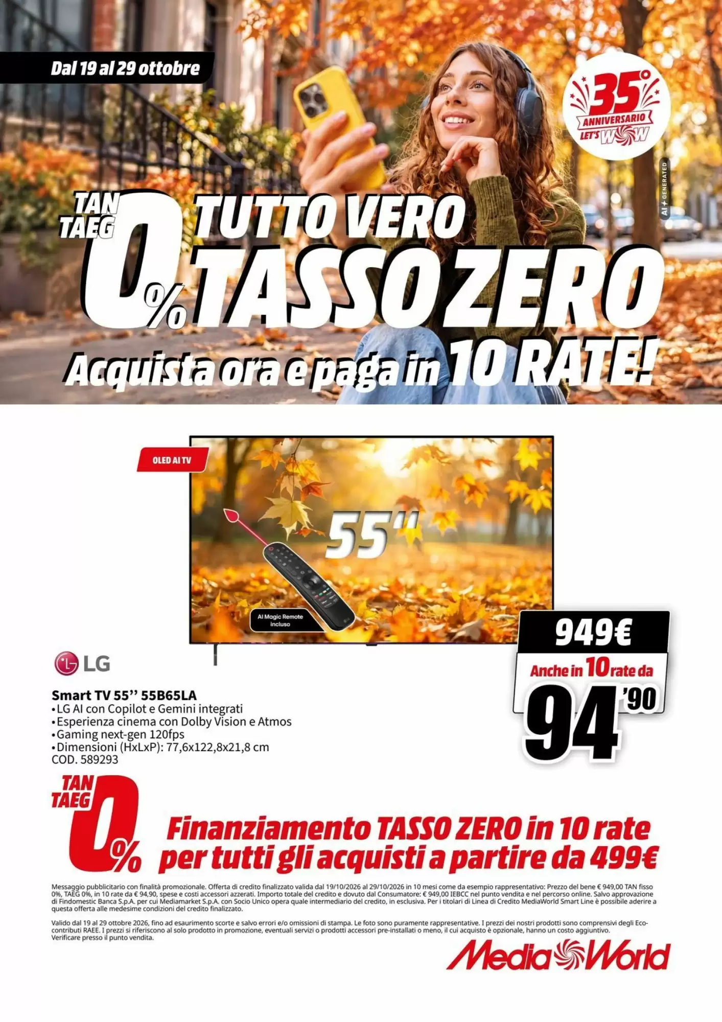 Volantino promozionale MediaWorld  valide dal 19/10/2026 - Pagina 35.
