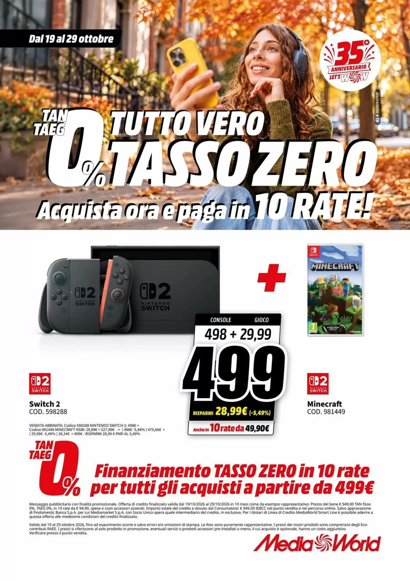 Volantino promozionale MediaWorld  valide dal 19/10/2026 - Pagina 50.