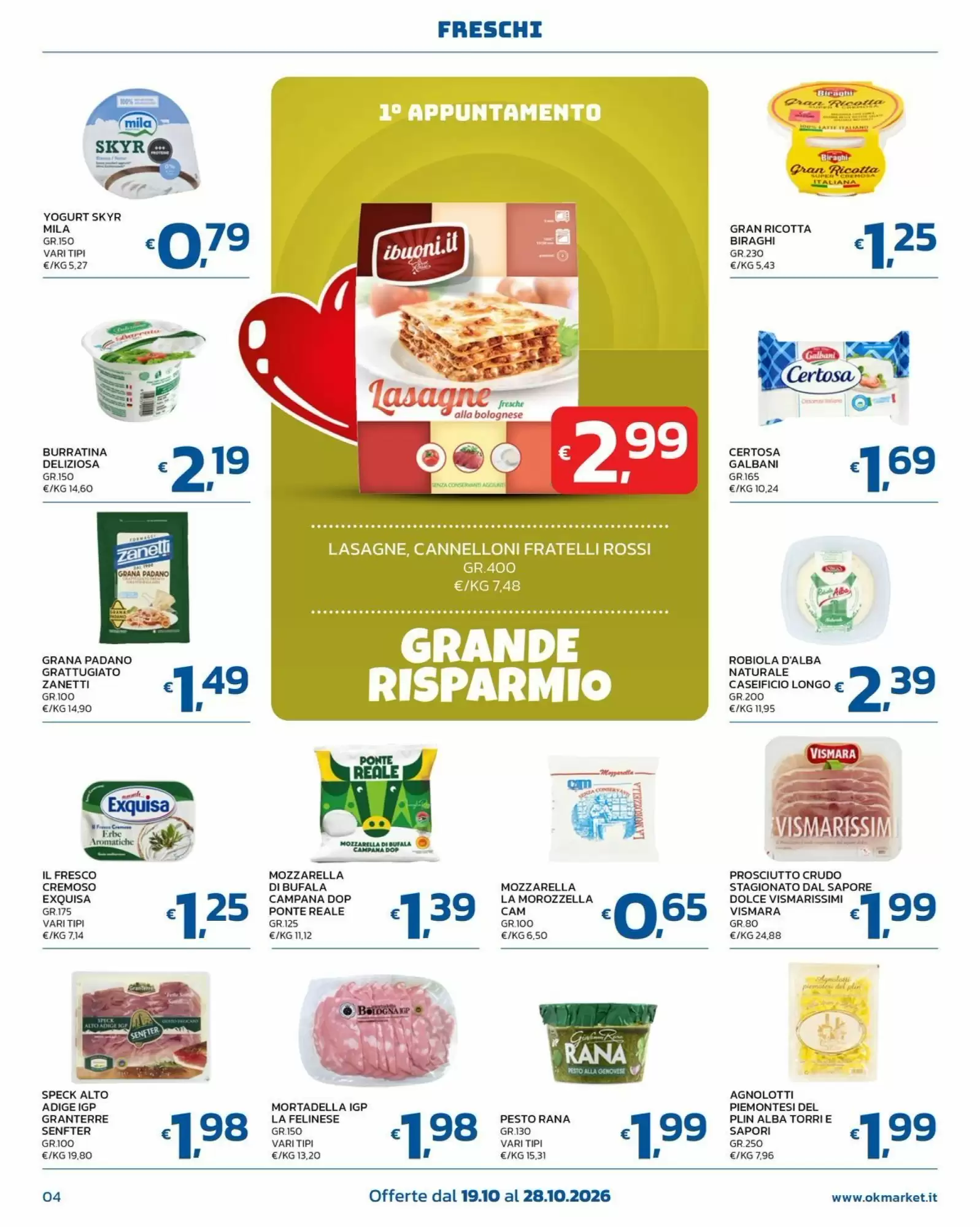 Volantino promozionale Ok Market  valide dal 19/10/2026 - Pagina 4.