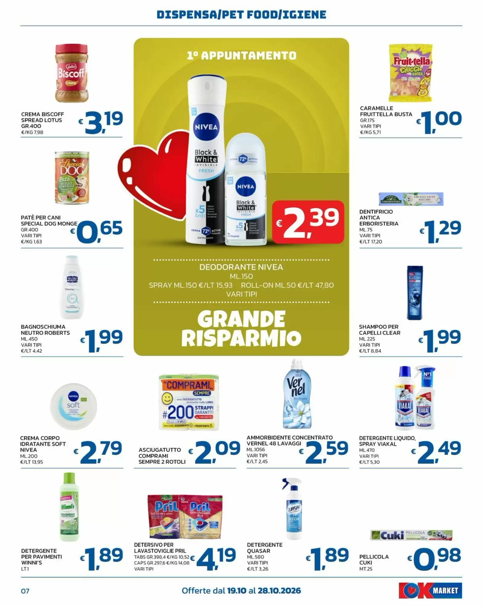 Volantino promozionale Ok Market  valide dal 19/10/2026 - Pagina 7.