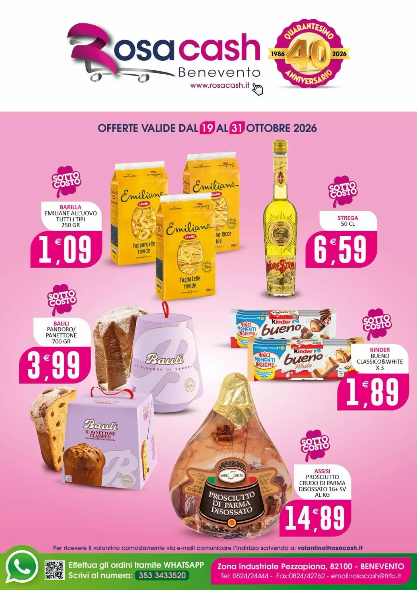 Volantino promozionale Rosa Cash  valide dal 19/10/2026 - Pagina 1.