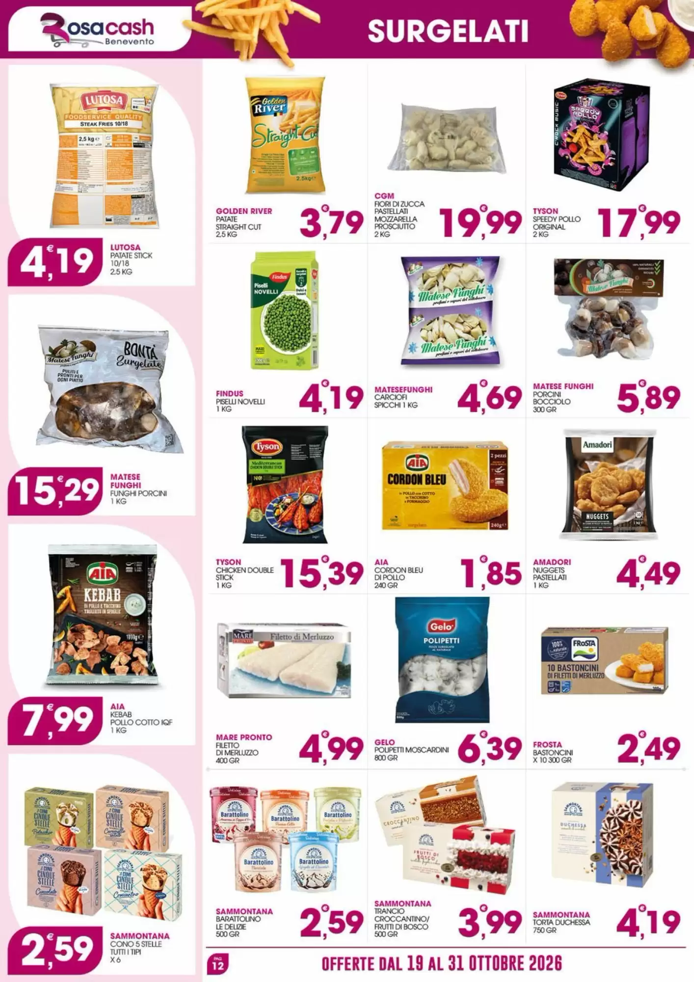 Volantino promozionale Rosa Cash  valide dal 19/10/2026 - Pagina 12.