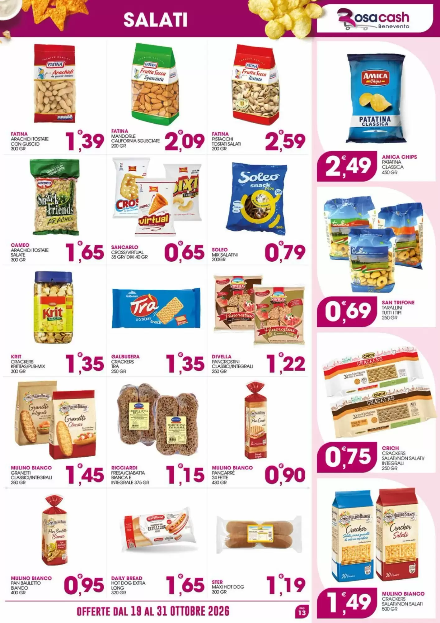 Volantino promozionale Rosa Cash  valide dal 19/10/2026 - Pagina 13.