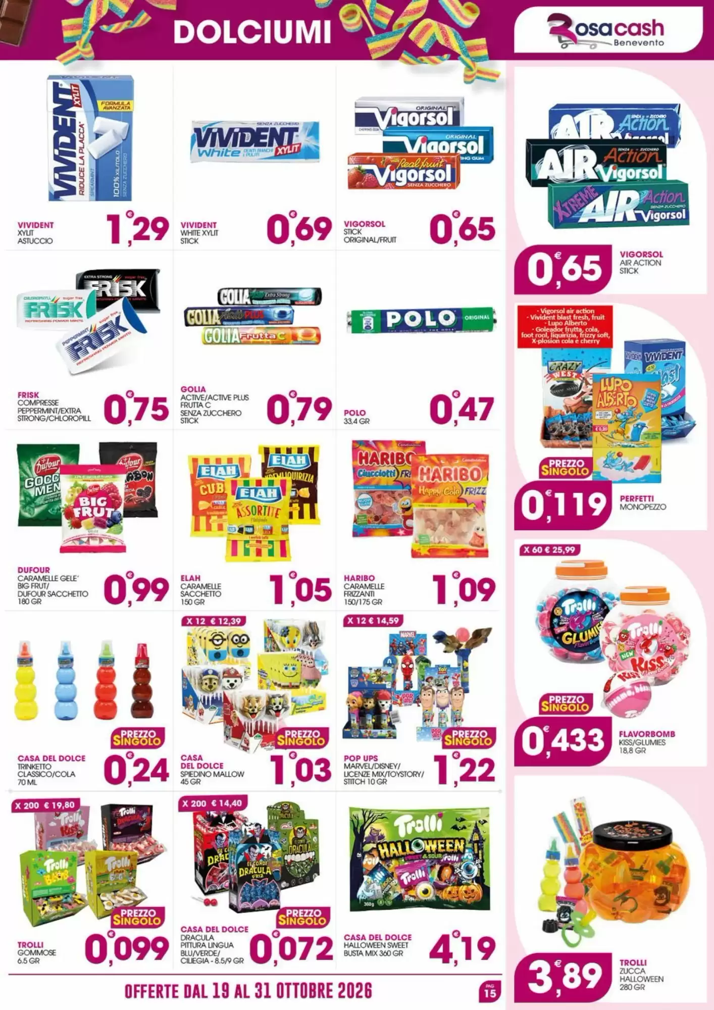 Volantino promozionale Rosa Cash  valide dal 19/10/2026 - Pagina 15.