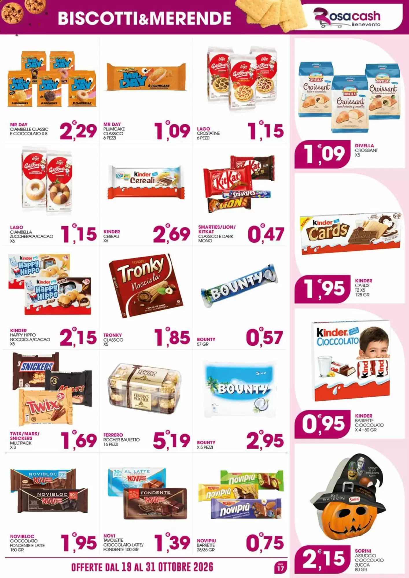 Volantino promozionale Rosa Cash  valide dal 19/10/2026 - Pagina 17.