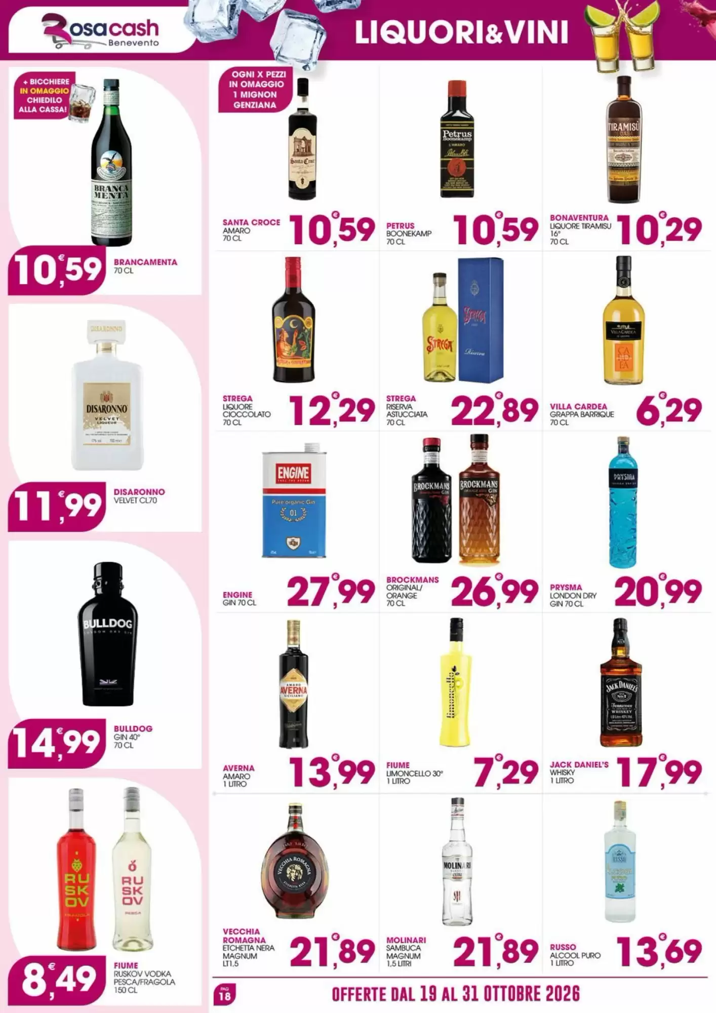 Volantino promozionale Rosa Cash  valide dal 19/10/2026 - Pagina 18.