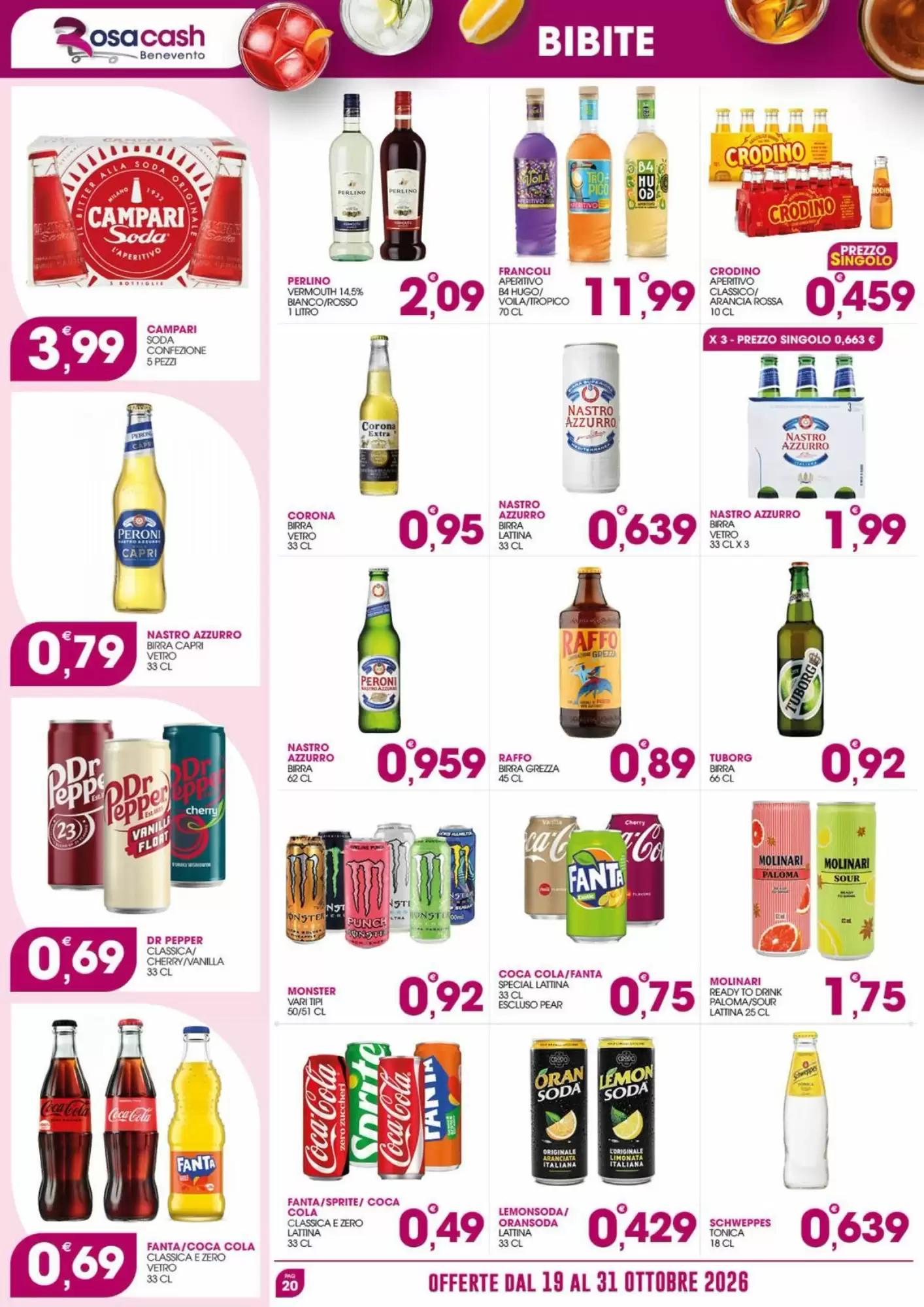 Volantino promozionale Rosa Cash  valide dal 19/10/2026 - Pagina 20.