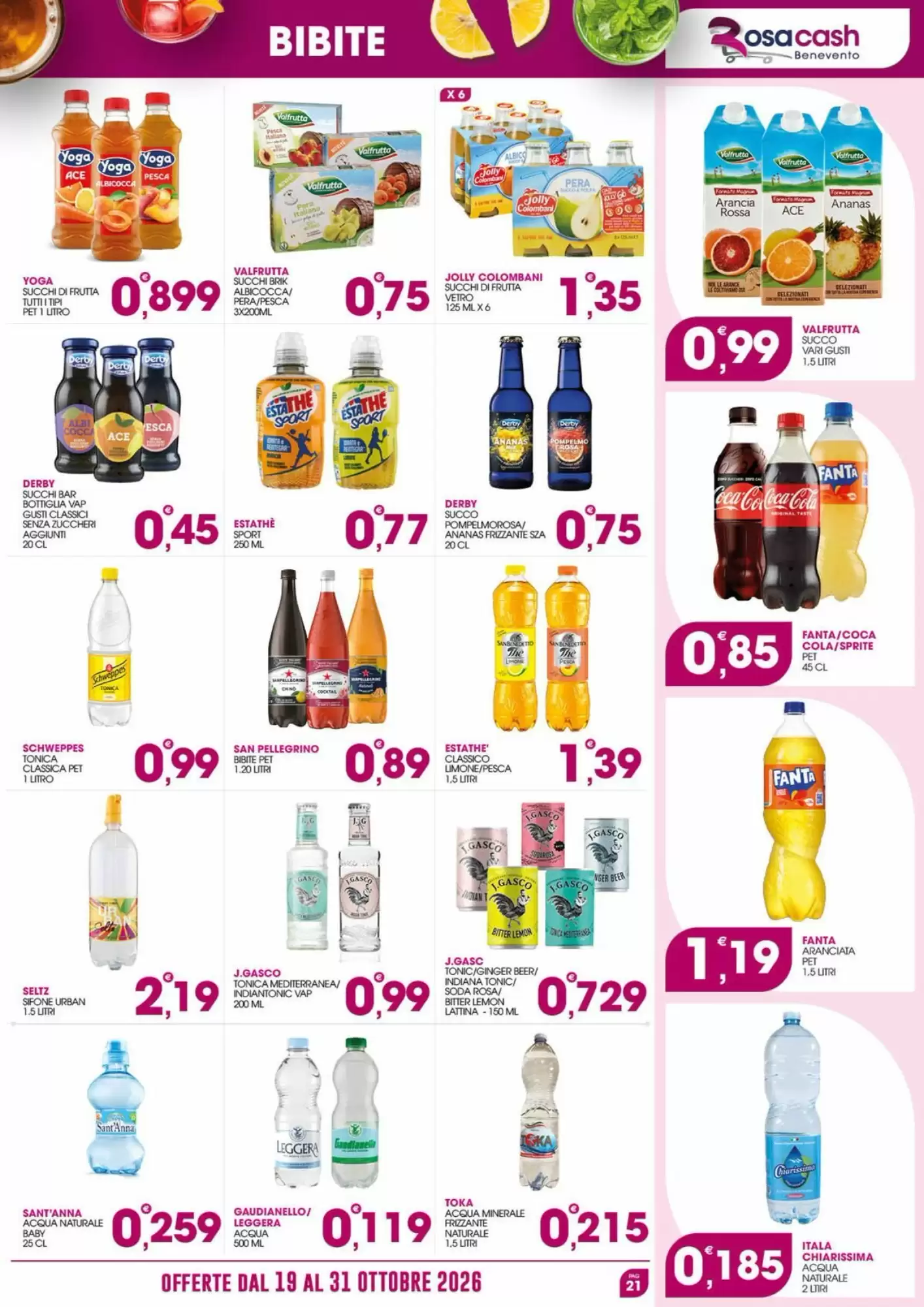 Volantino promozionale Rosa Cash  valide dal 19/10/2026 - Pagina 21.
