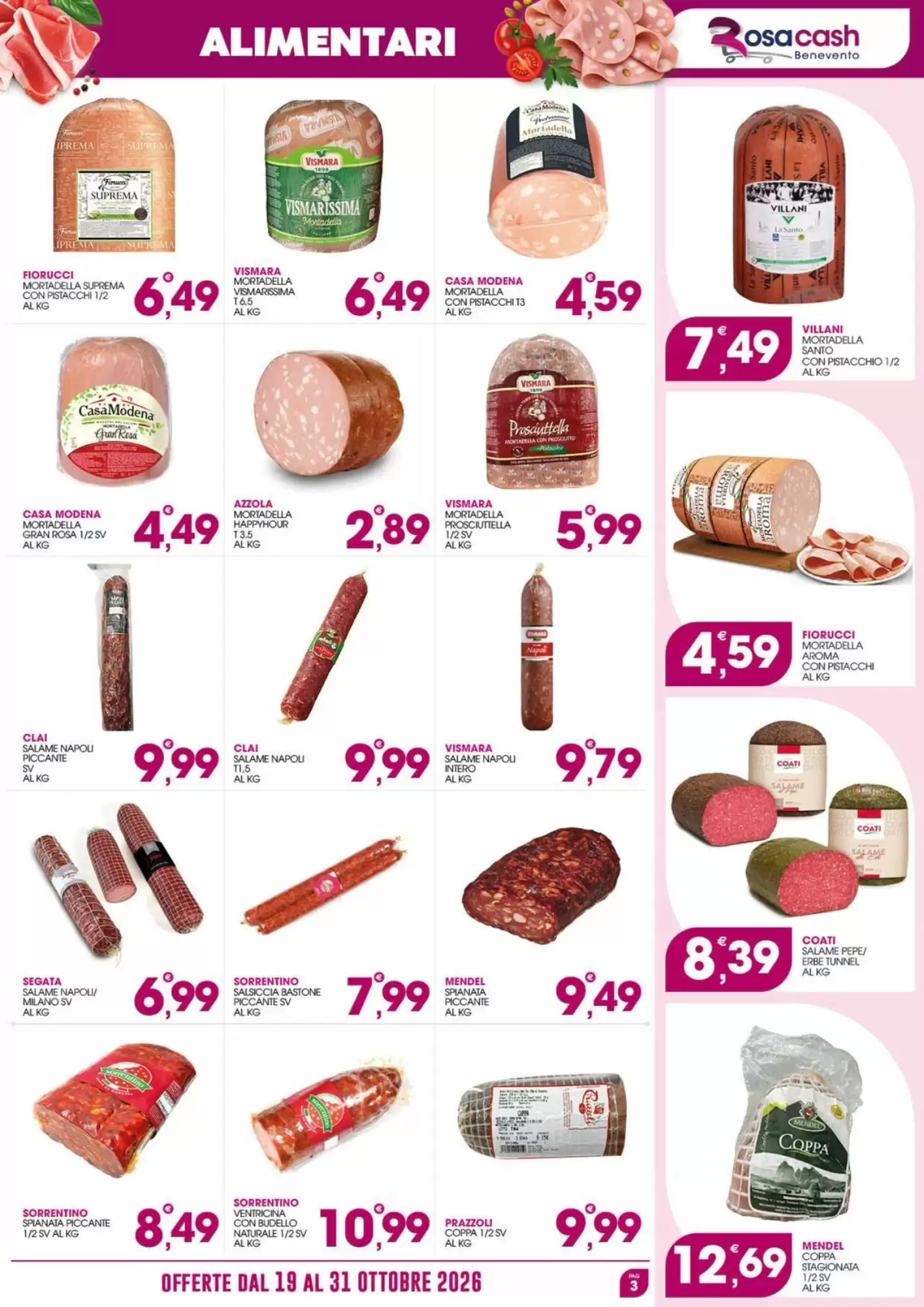 Volantino promozionale Rosa Cash  valide dal 19/10/2026 - Pagina 3.
