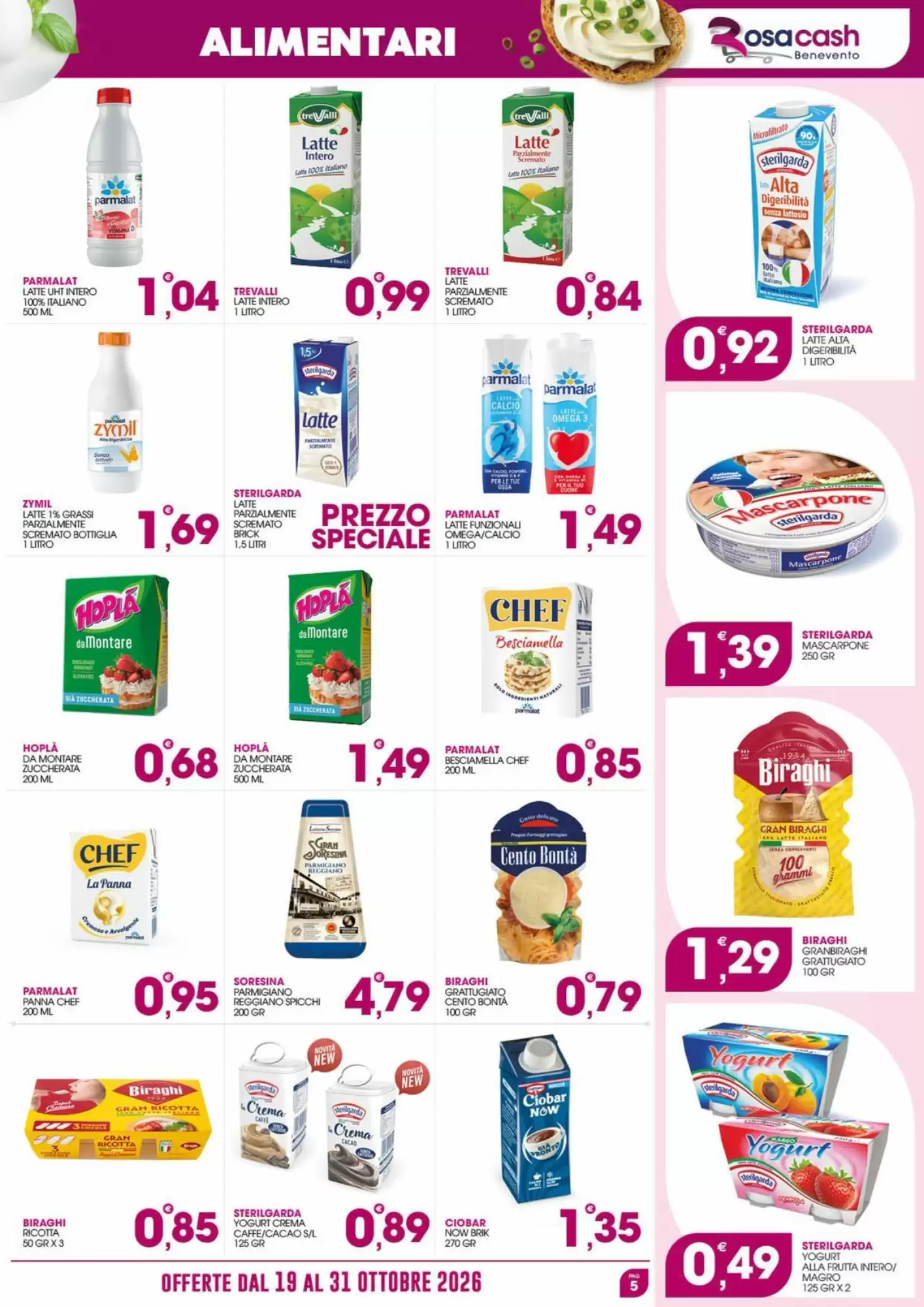 Volantino promozionale Rosa Cash  valide dal 19/10/2026 - Pagina 5.