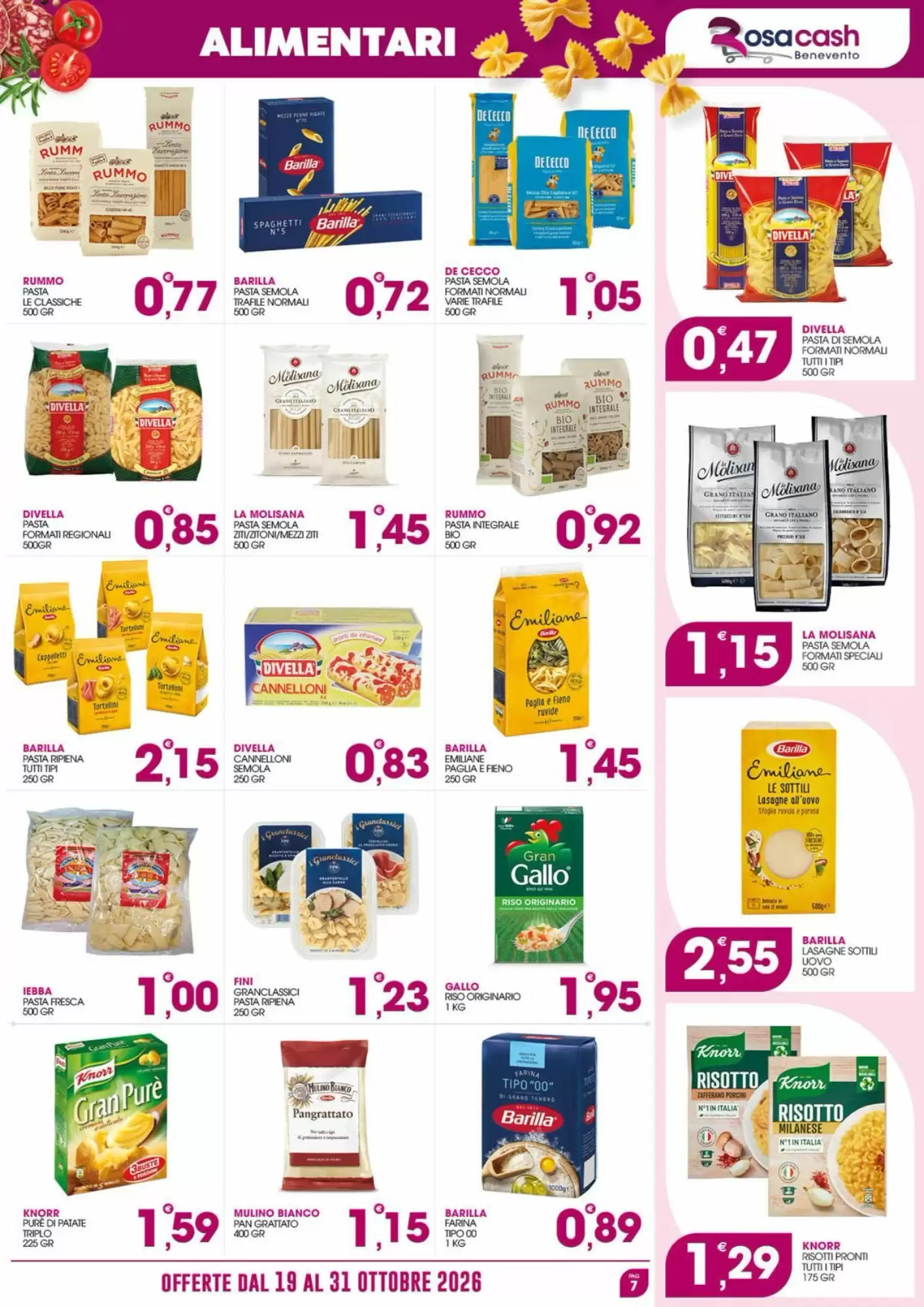 Volantino promozionale Rosa Cash  valide dal 19/10/2026 - Pagina 7.