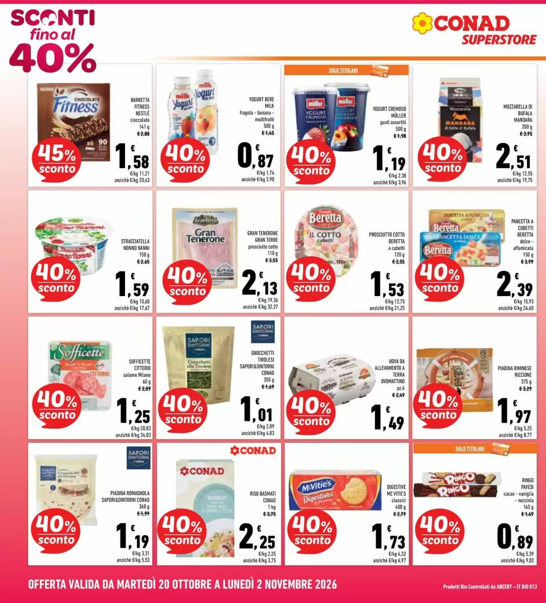 Volantino promozionale Conad Superstore  valide dal 20/10/2026 - Pagina 2.
