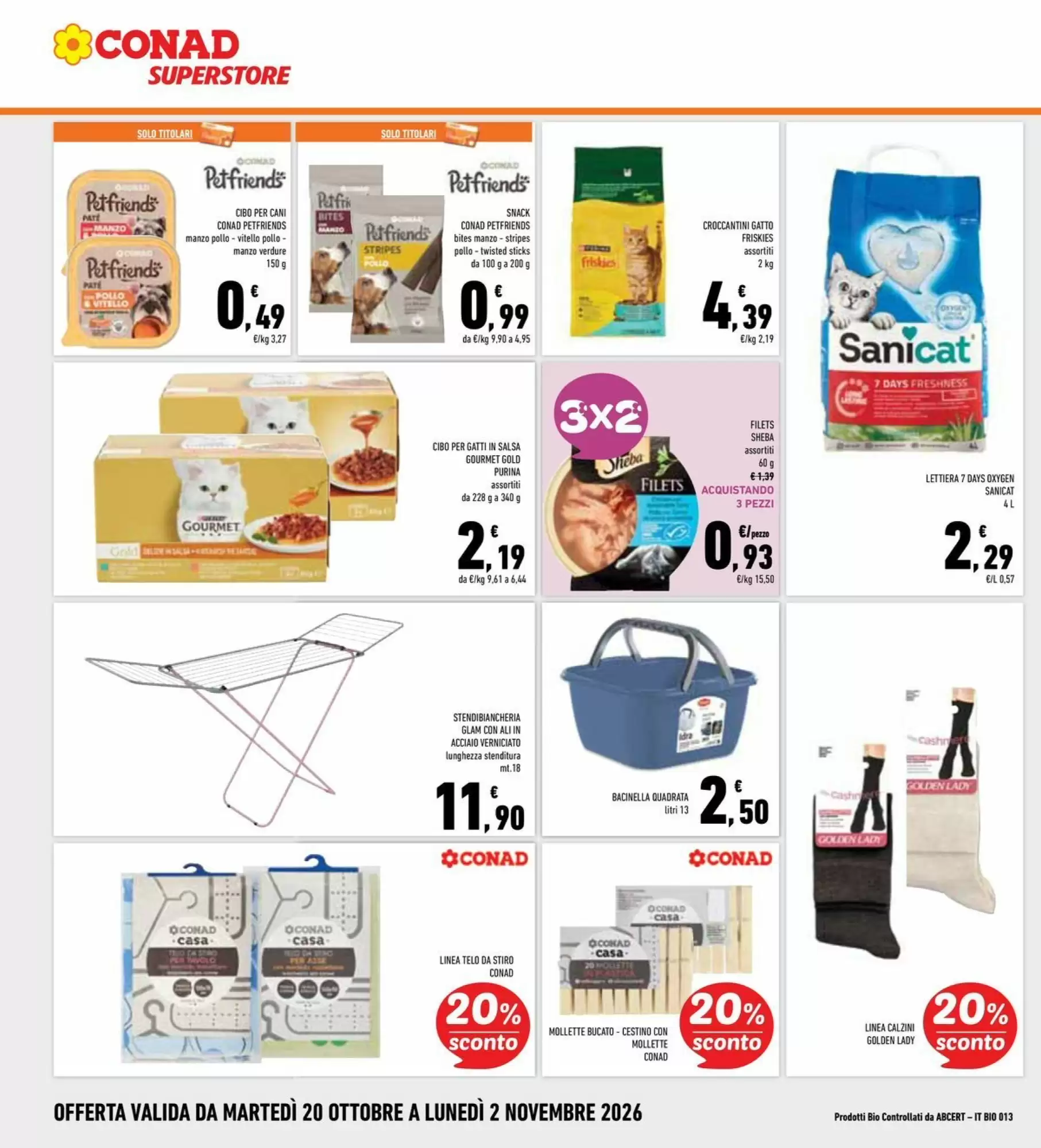 Volantino promozionale Conad Superstore  valide dal 20/10/2026 - Pagina 26.
