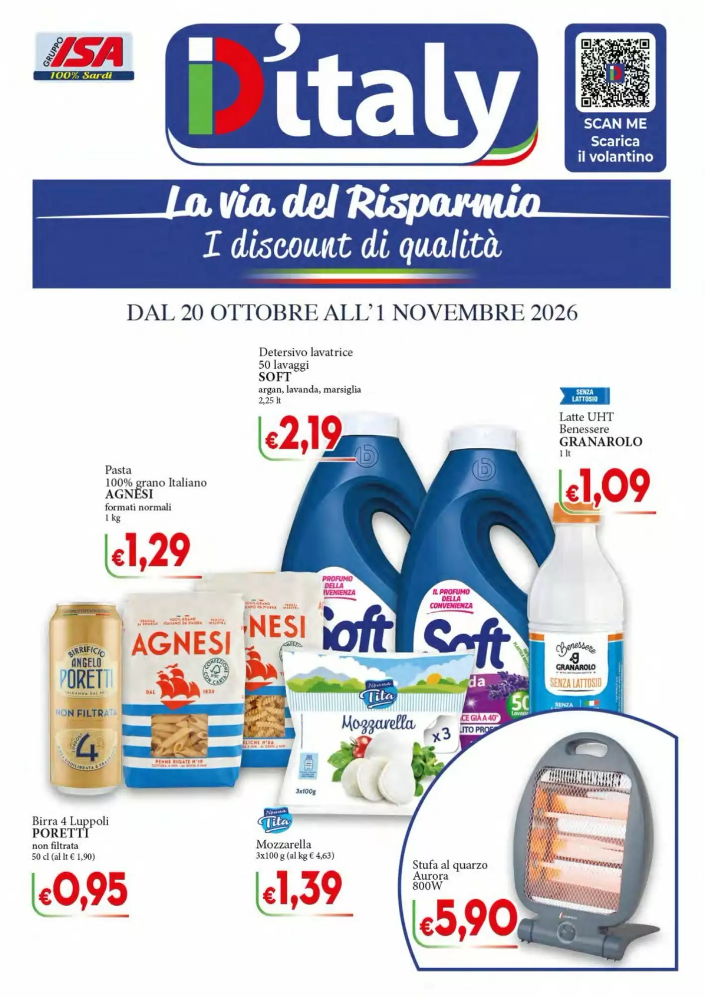 Volantino promozionale D'Italy  valide dal 20/10/2026 - Pagina 1.