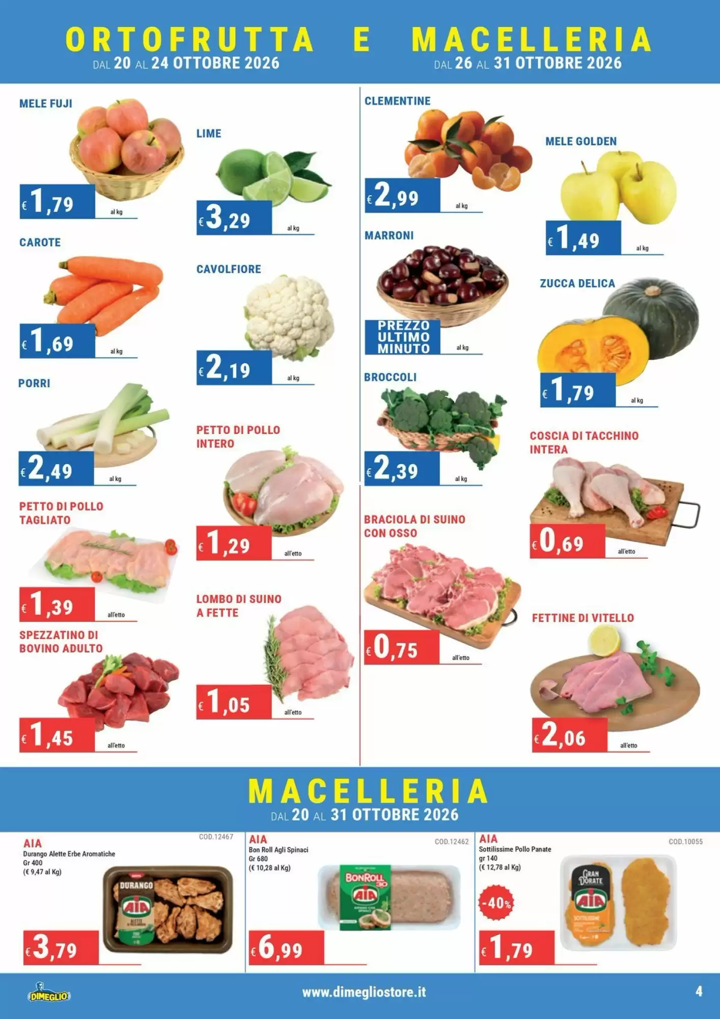 Volantino promozionale DiMeglio  valide dal 20/10/2026 - Pagina 4.