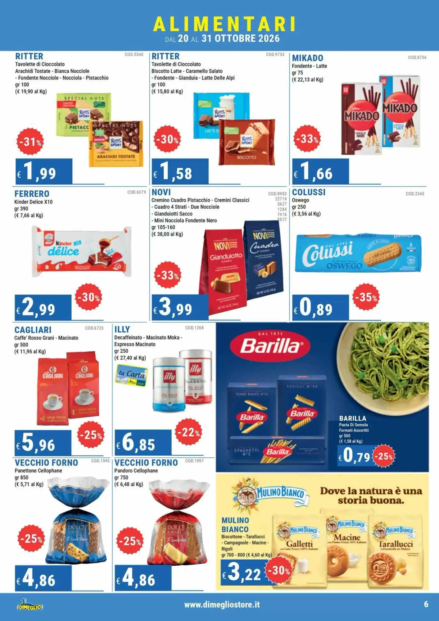 Volantino promozionale DiMeglio  valide dal 20/10/2026 - Pagina 6.