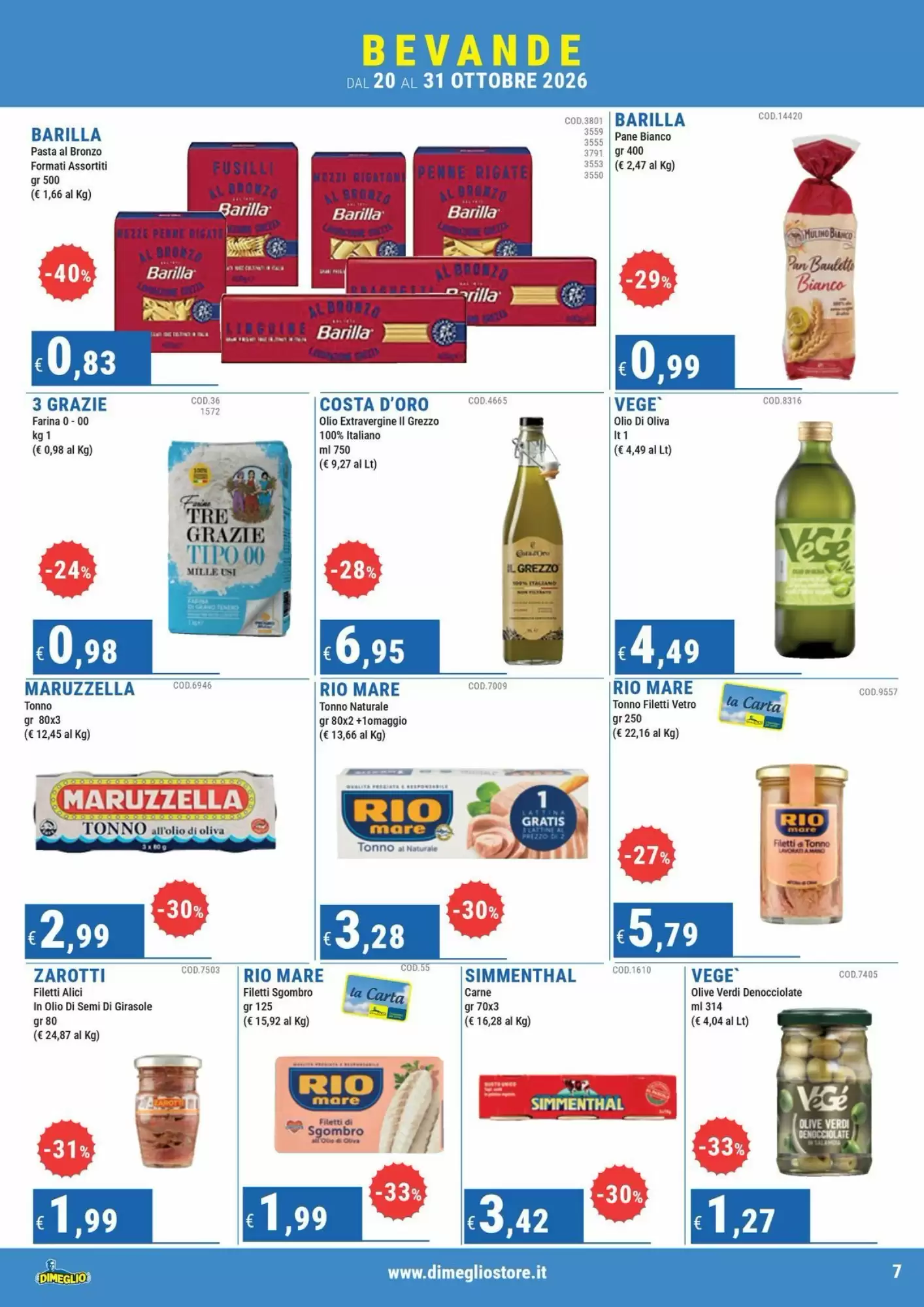 Volantino promozionale DiMeglio  valide dal 20/10/2026 - Pagina 7.