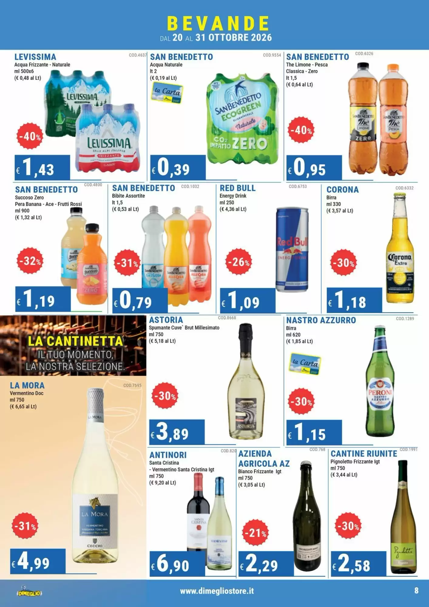 Volantino promozionale DiMeglio  valide dal 20/10/2026 - Pagina 8.