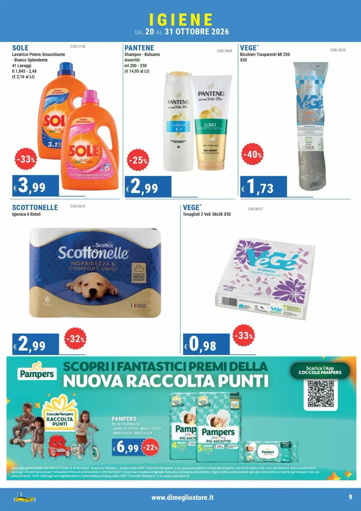 Volantino promozionale DiMeglio  valide dal 20/10/2026 - Pagina 9.